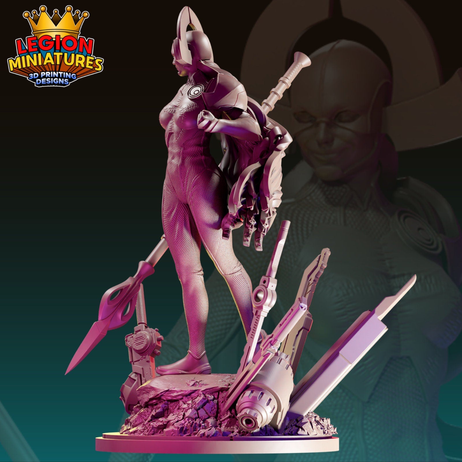 Proxima - Fan Art 40mm Miniature (Sculpted by Legion Miniatures) (Crisis Protocol Proxy/Alternative)