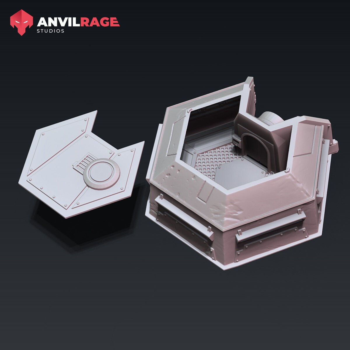 Bunker - FDM sci-fi terrain (Sculpted by Anvilrage Studios)