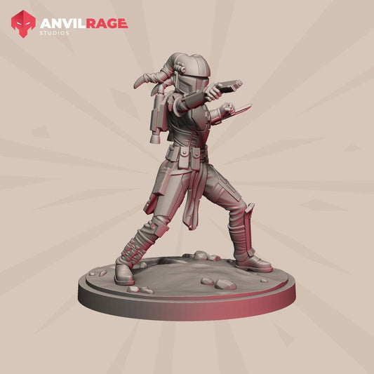 Mercenary Alien Girl (Sculpted by Anvilrage Studios)