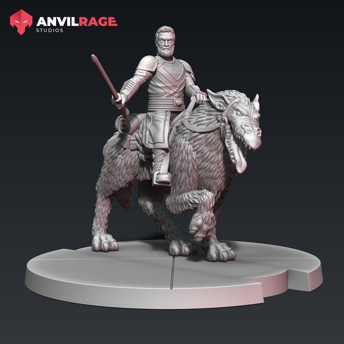 Fallen General Wolf Rider (Sculpted by Anvilrage Studios)