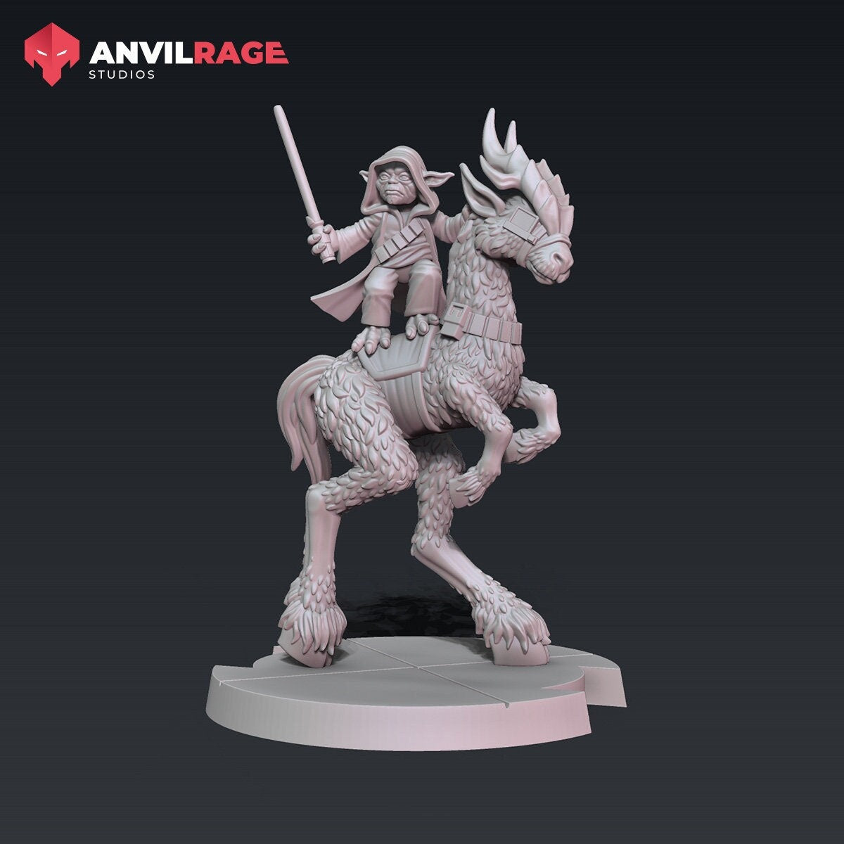 Grand Master on Stag (Sculpted by Anvilrage Studios)