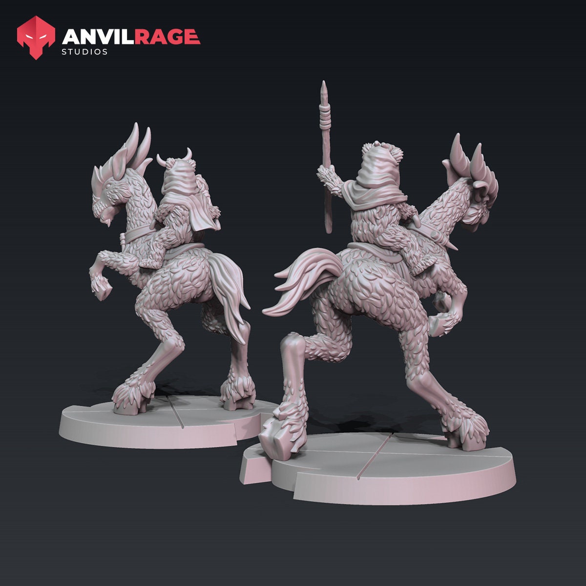 Guerrilla Bear Stag Riders - set of 2 (Sculpted by Anvilrage Studios)