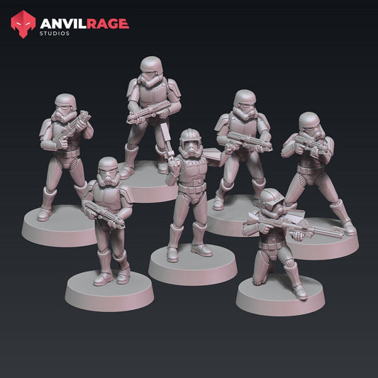 Phase One Storm Soldiers - set of 7 (Sculpted by Anvilrage Studios)