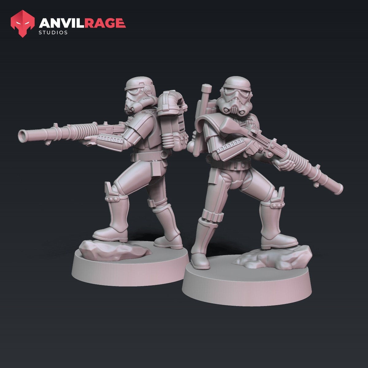 Remnant Stormsoldier with T21 - Set of 2 (Sculpted by Anvilrage Studios)