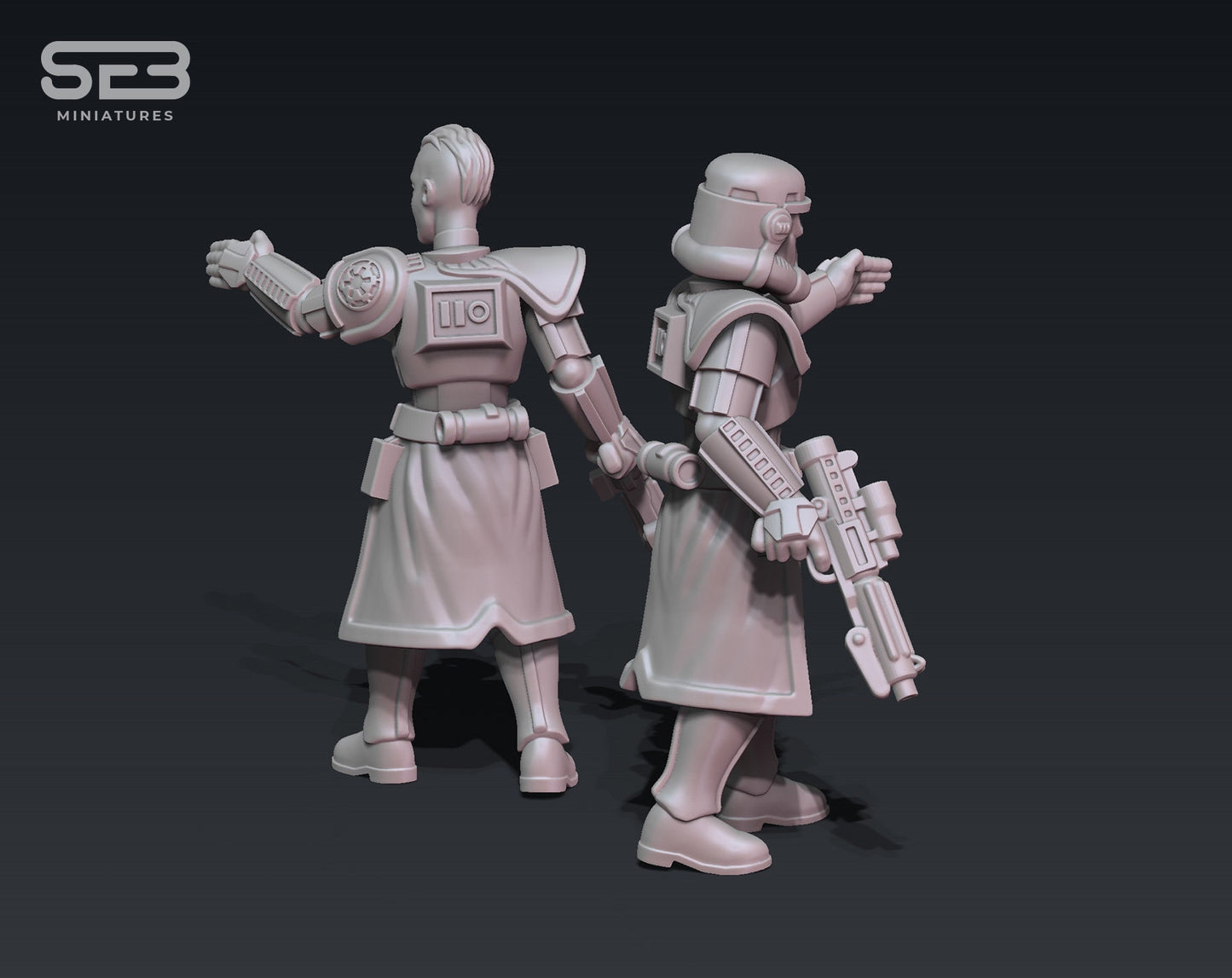 Stormsoldier Trooper Female Captain (Sculpted by Anvilrage Studios)