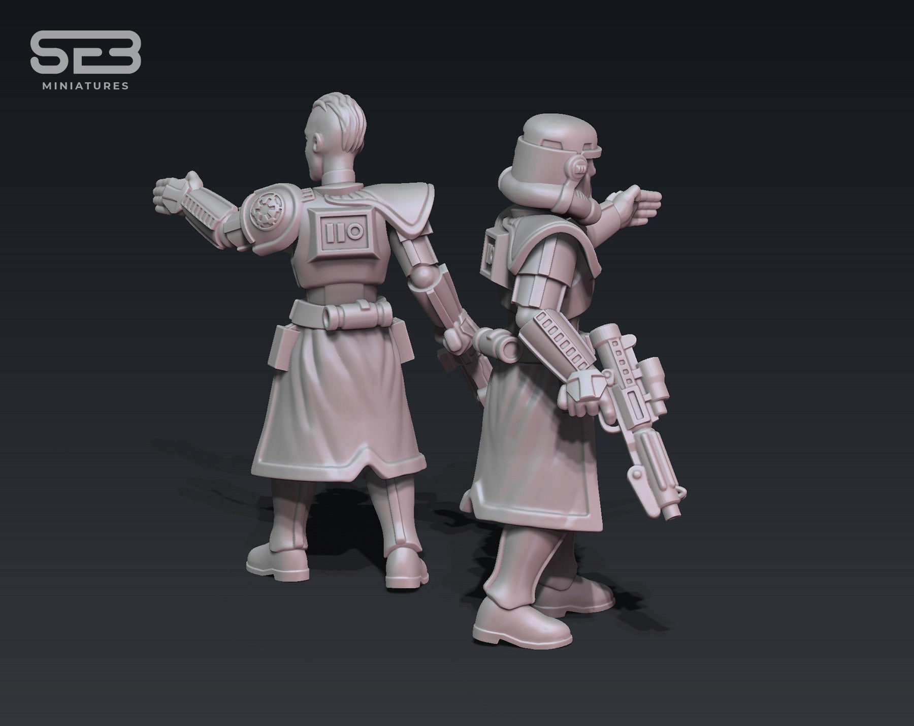 Stormsoldier Trooper Female Captain (Sculpted by Anvilrage Studios)