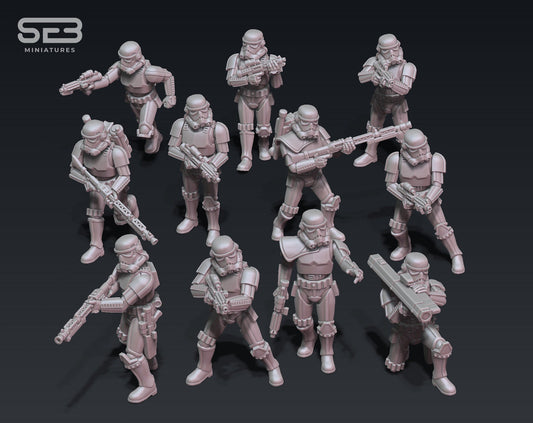 Stormsoldiers - set of 10 (Sculpted by Anvilrage Studios)