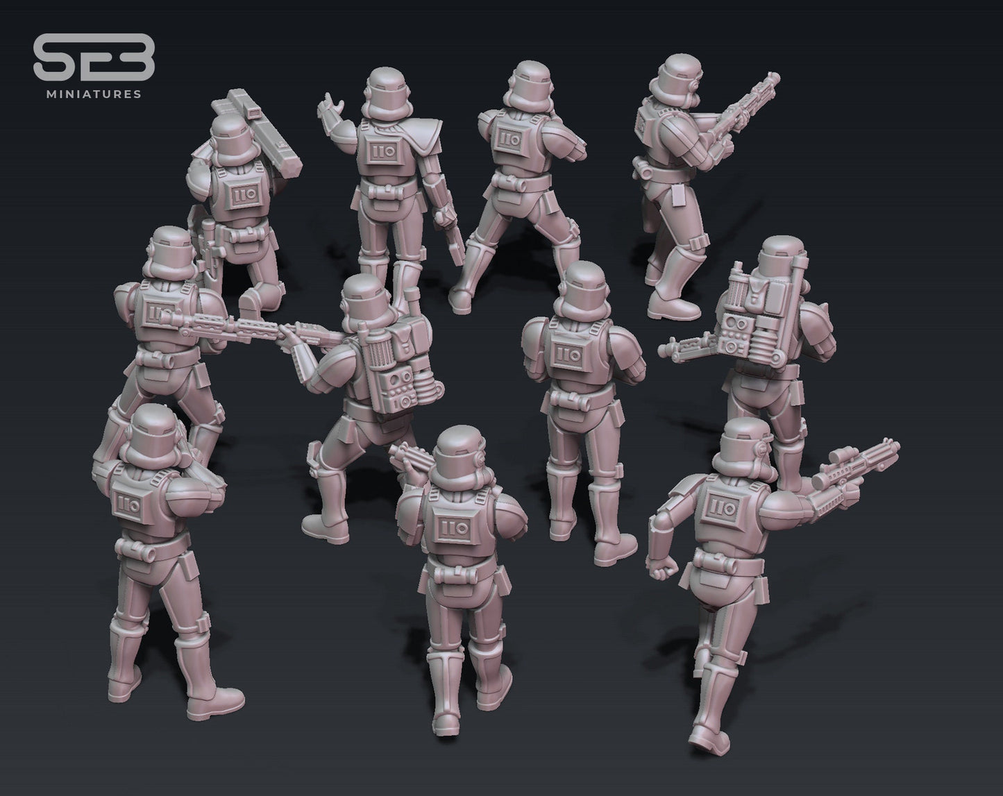 Stormsoldiers - set of 10 (Sculpted by Anvilrage Studios)