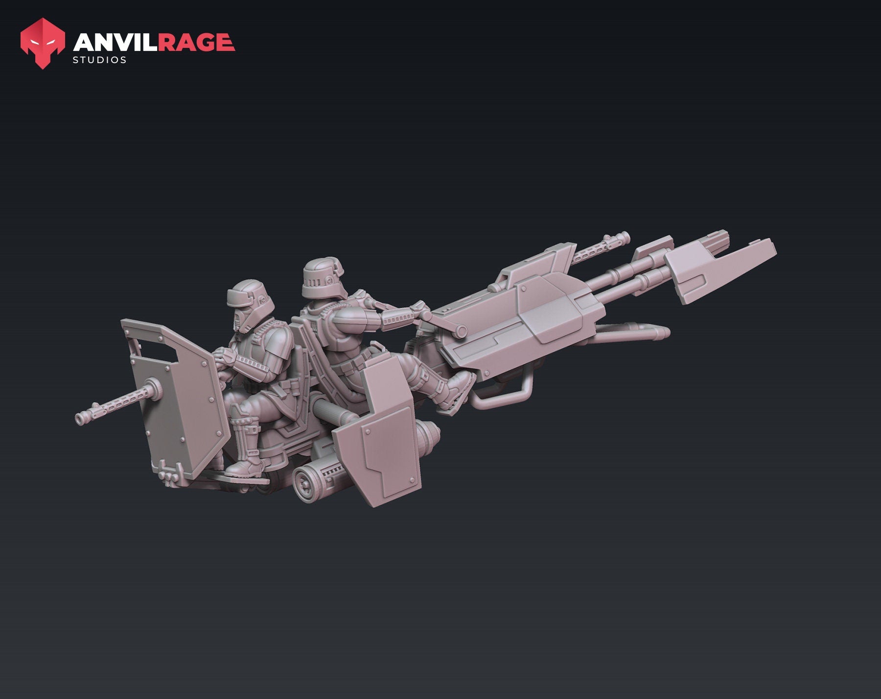 Gunline Heavy Recon Bike (Sculpted by Anvilrage Studios)