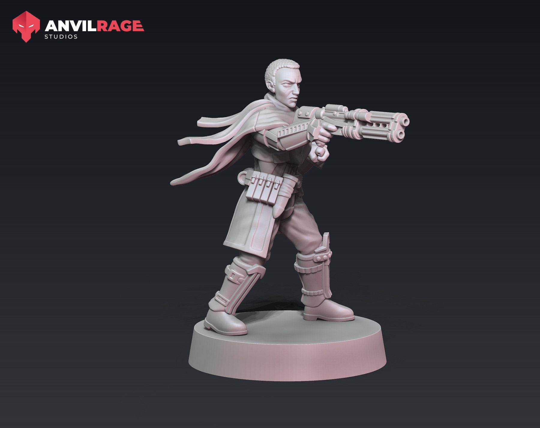 Gunline Female Captain (Sculpted by Anvilrage Studios)