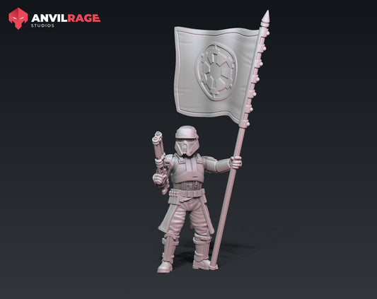 Gunline Banner Bearer (Sculpted by Anvilrage Studios)