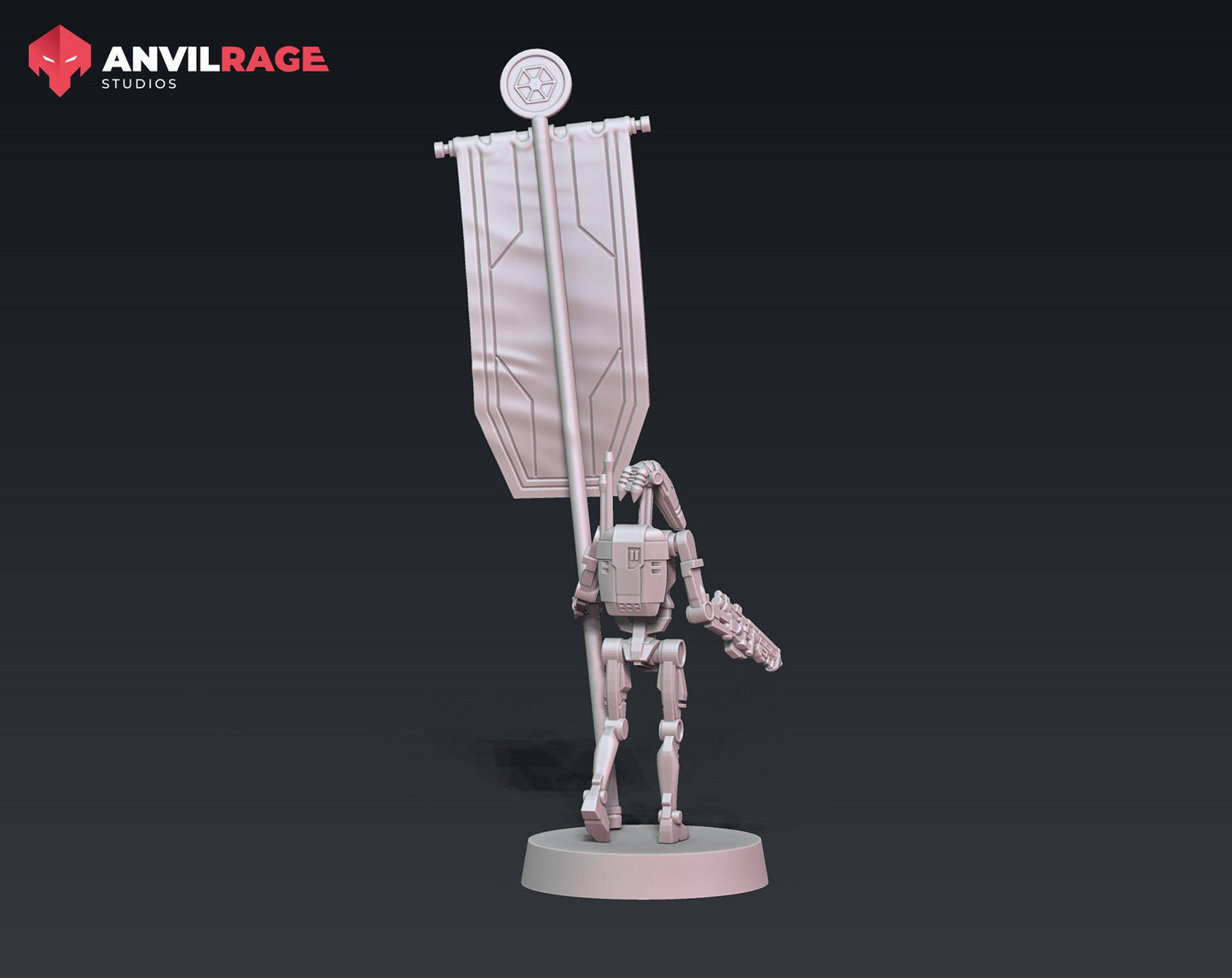 Clanker Standard Bearer (Sculpted by Anvilrage Studios)