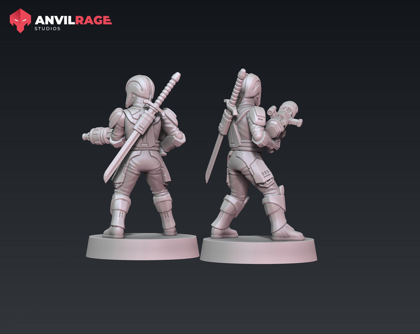 Dark Side Troopers - Heavy Repeating Blaster Specialists - Set of 2 (Sculpted by Anvilrage Studios)