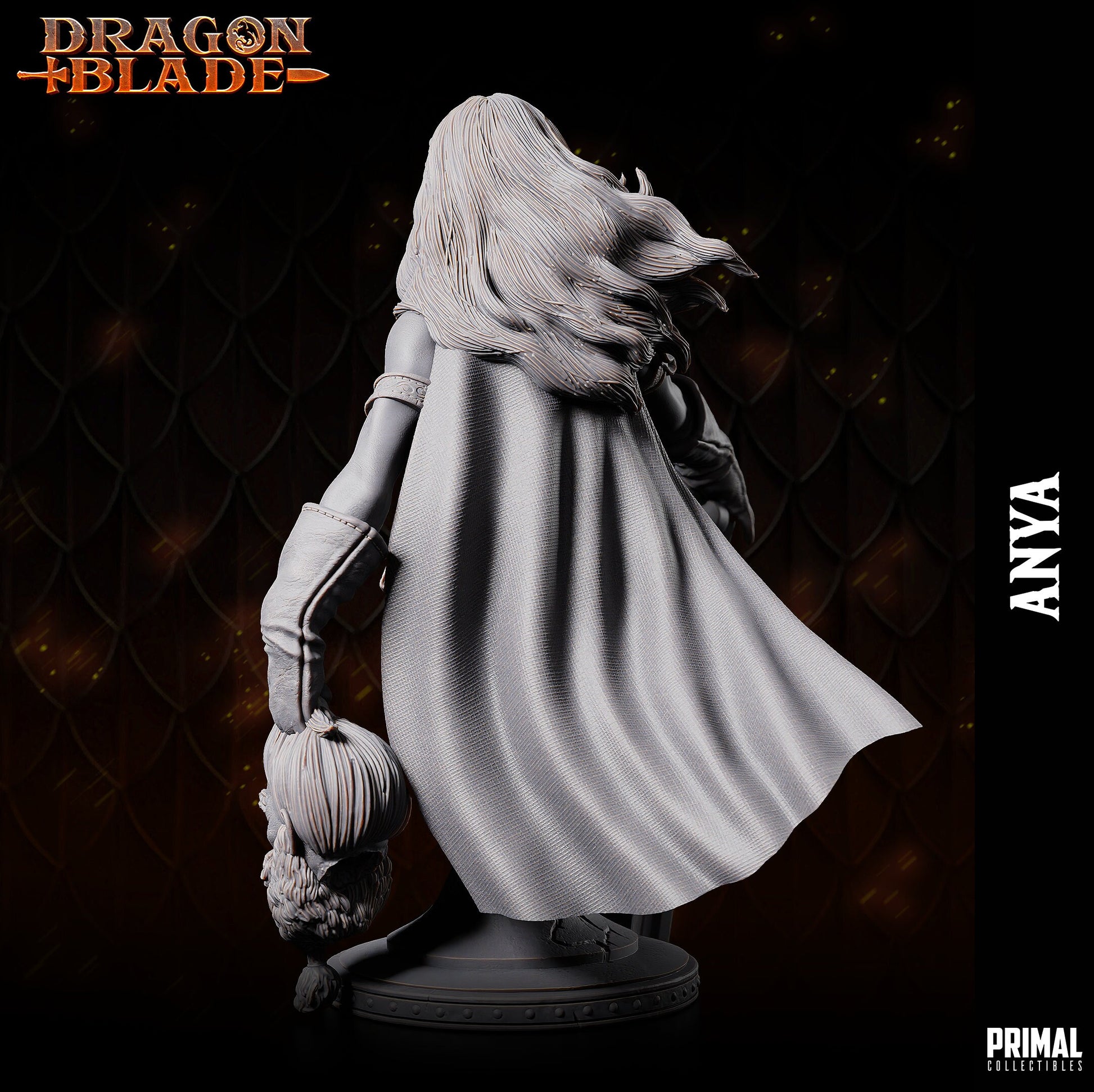 Anya - Female Barbarian (32mm / 75mm / Bust) - Sculpted by Primal Collectibles