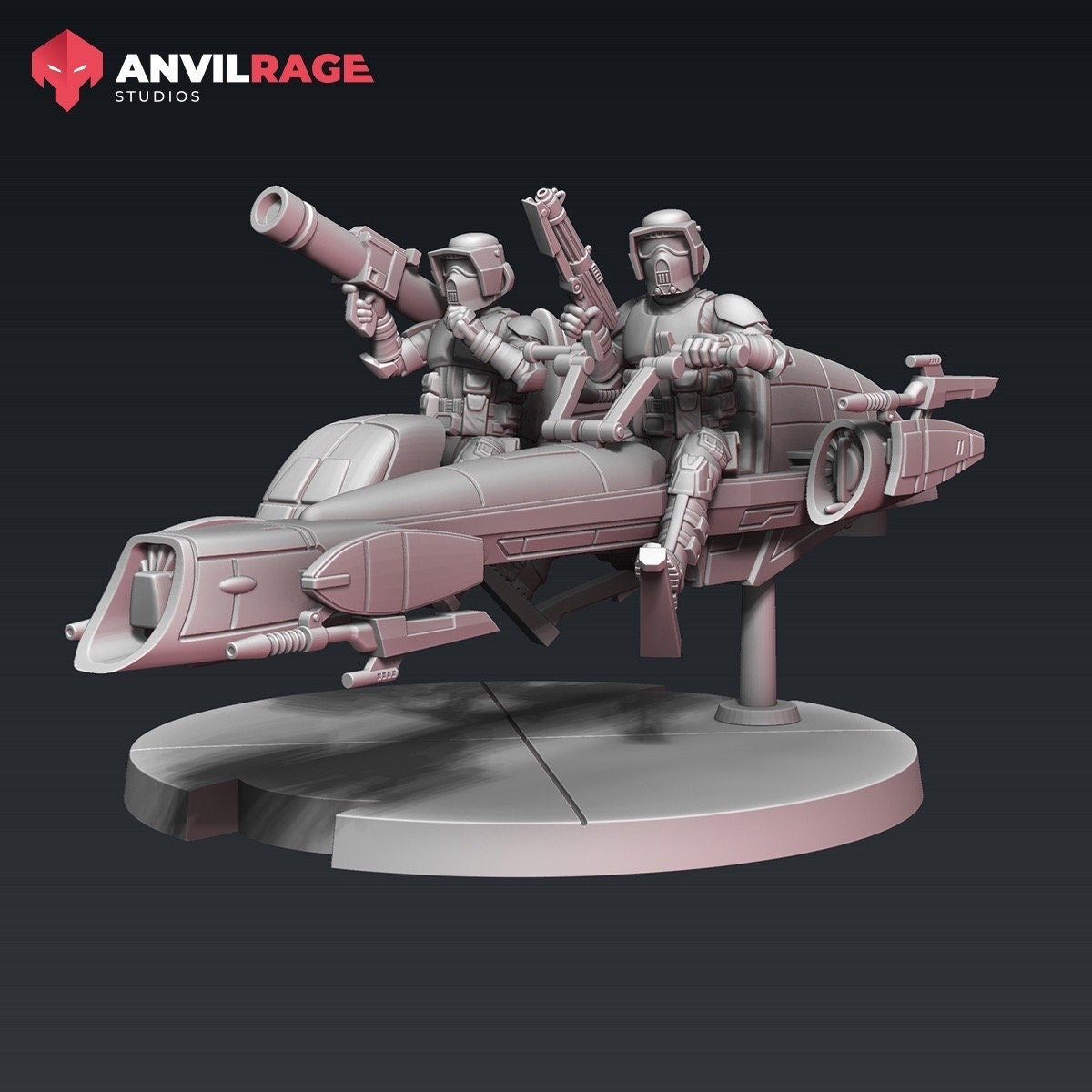 Replicator Scout Biker - 1 model (Sculpted by Anvilrage Studios)