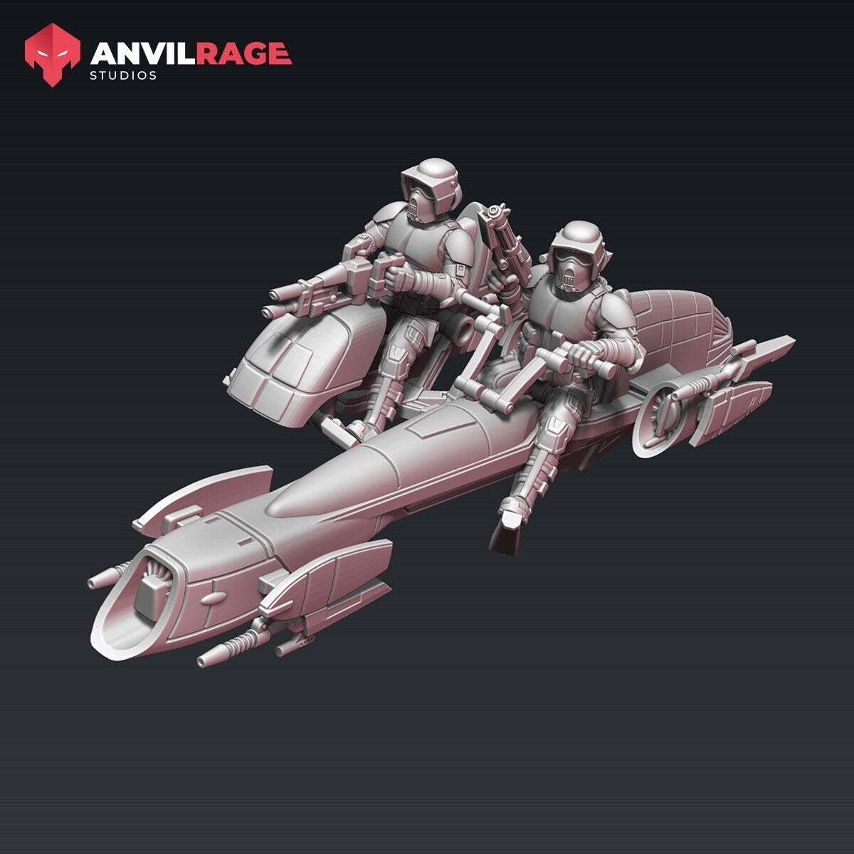 Replicator Scout Biker - 1 model (Sculpted by Anvilrage Studios)