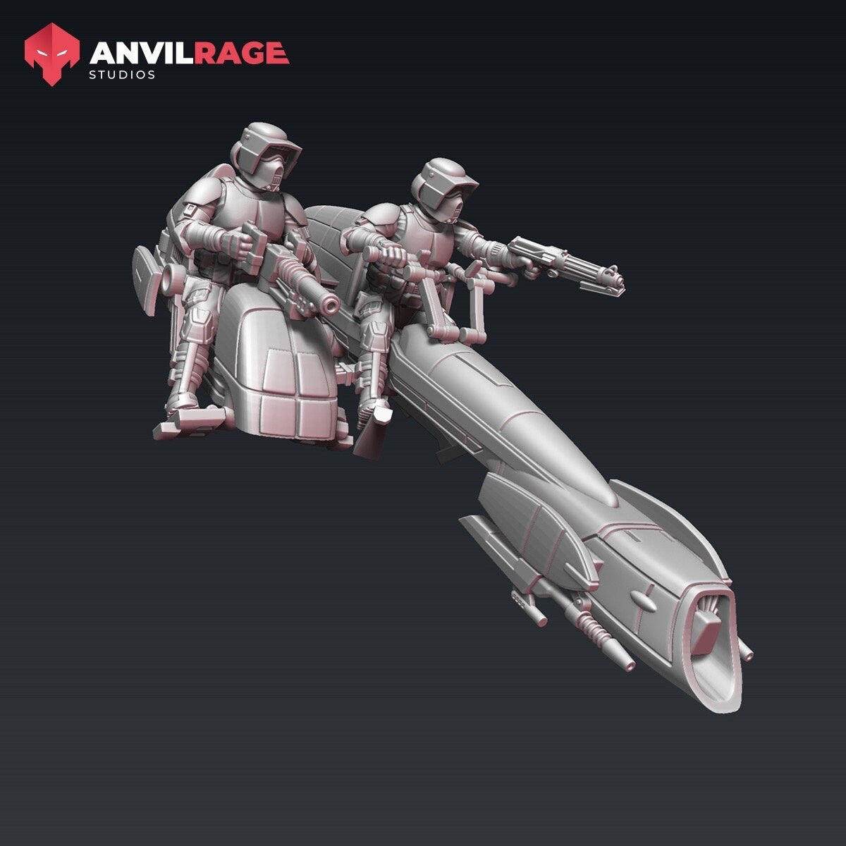 Replicator Scout Biker - 1 model (Sculpted by Anvilrage Studios)