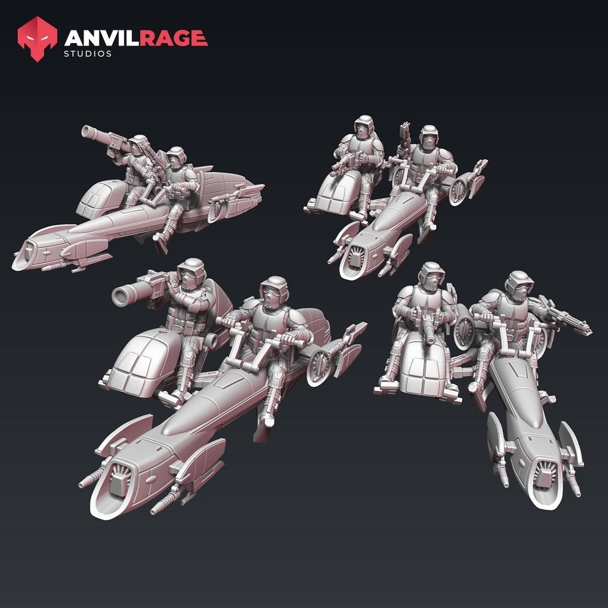 Replicator Scout Biker - 1 model (Sculpted by Anvilrage Studios)