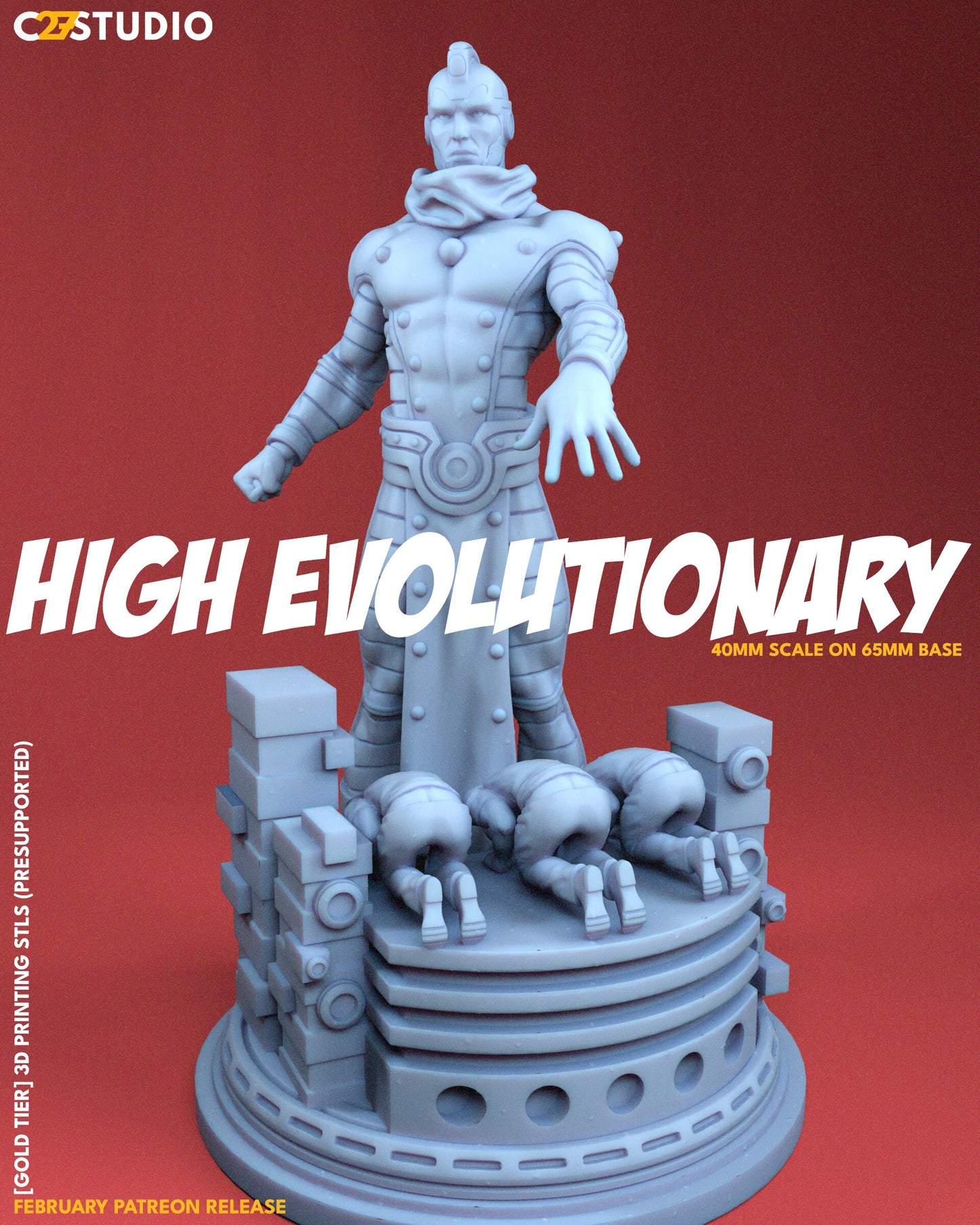High Evolutionary /Prime Creator 40mm miniature (fan art sculpted by C27 collectibles) (Crisis Protocol Proxy/Alternative)