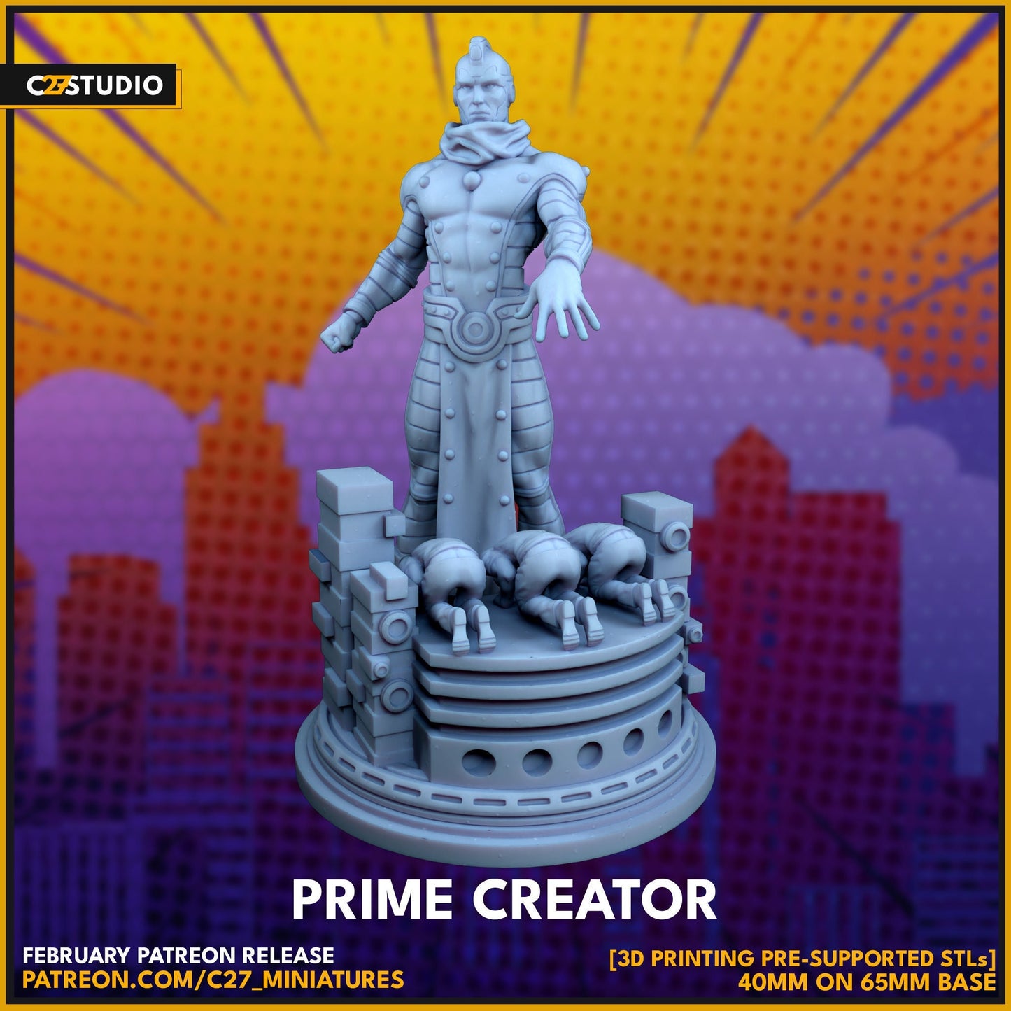 High Evolutionary /Prime Creator 40mm miniature (fan art sculpted by C27 collectibles) (Crisis Protocol Proxy/Alternative)
