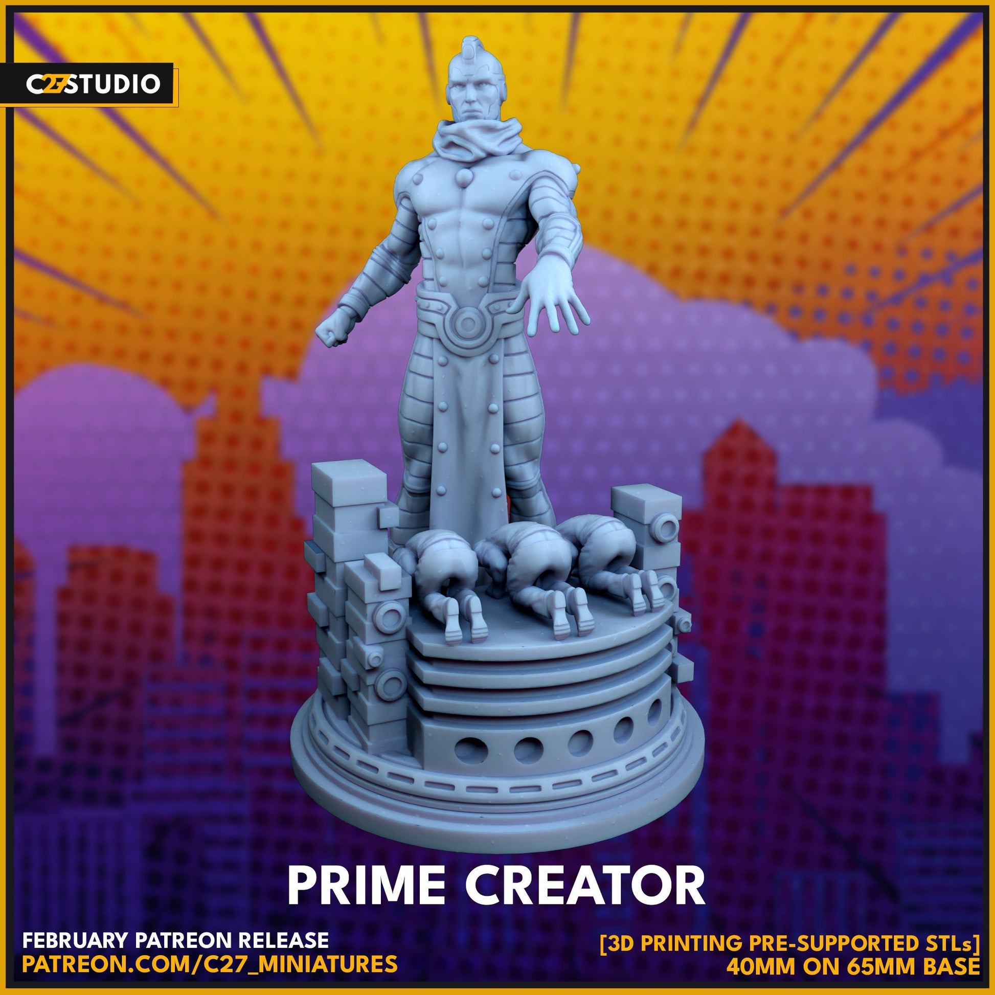 High Evolutionary /Prime Creator 40mm miniature (fan art sculpted by C27 collectibles) (Crisis Protocol Proxy/Alternative)