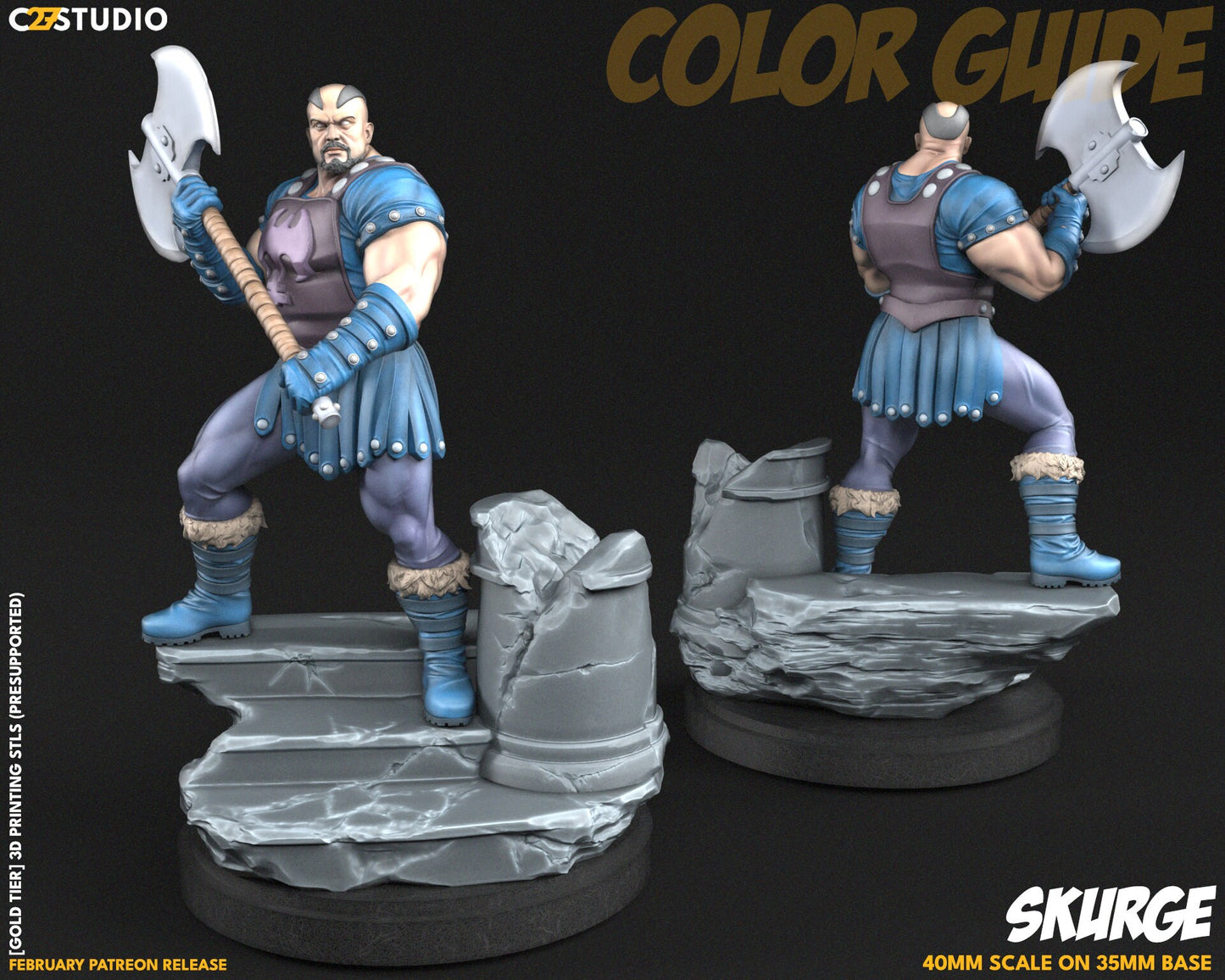 Skurge / Lord of Stuff 40mm miniature (fan art sculpted by C27 collectibles) (Crisis Protocol Proxy/Alternative)