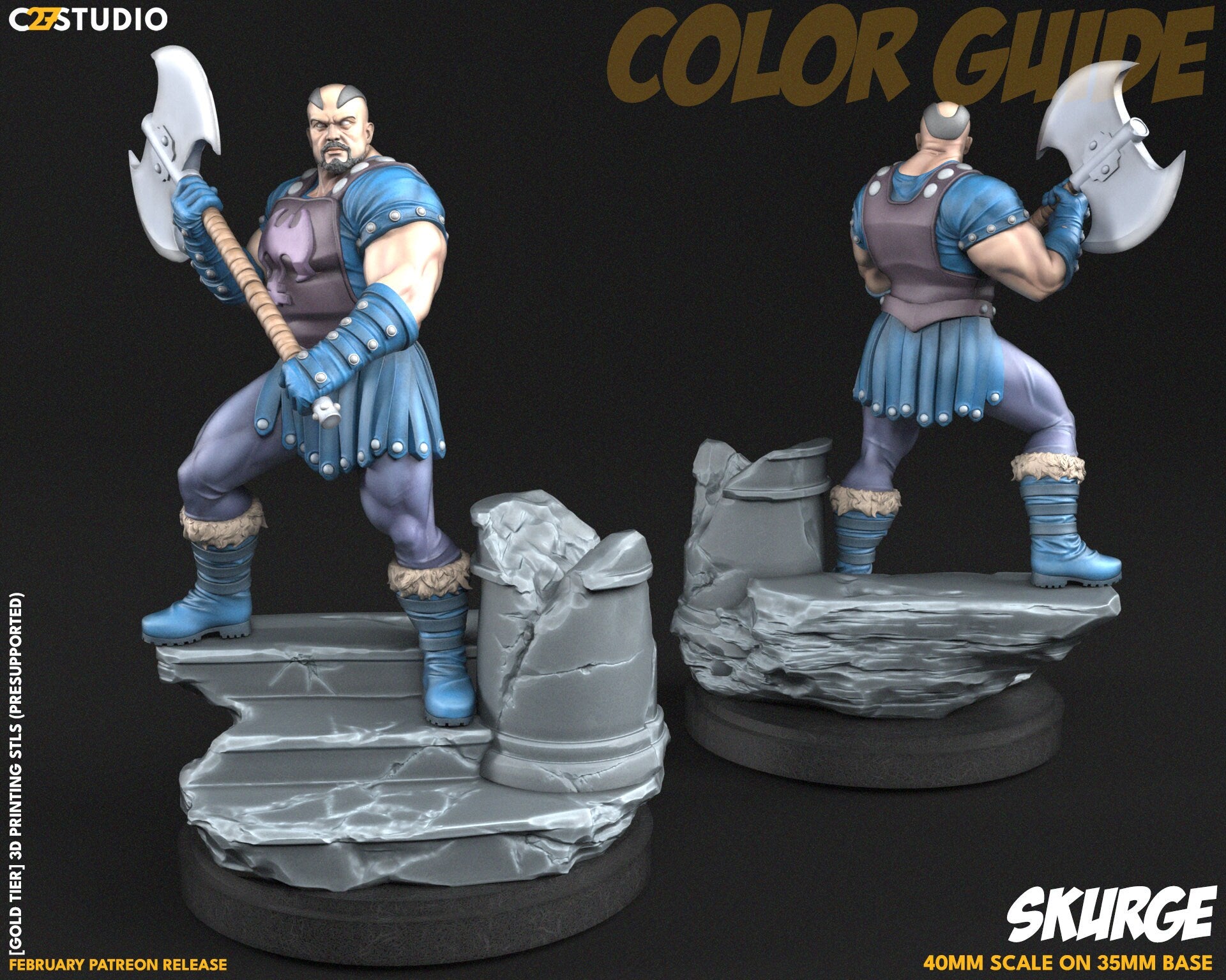 Skurge / Lord of Stuff 40mm miniature (fan art sculpted by C27 collectibles) (Crisis Protocol Proxy/Alternative)