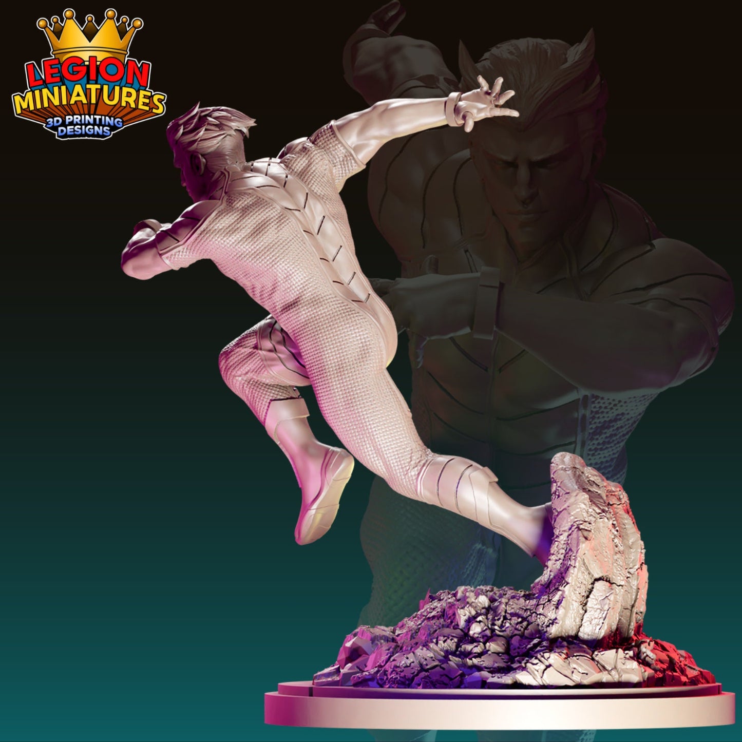 Ultimate Quicksilver Fan Art 40mm Miniature (Sculpted by Legion Miniatures) (Crisis Protocol Proxy/Alternative)