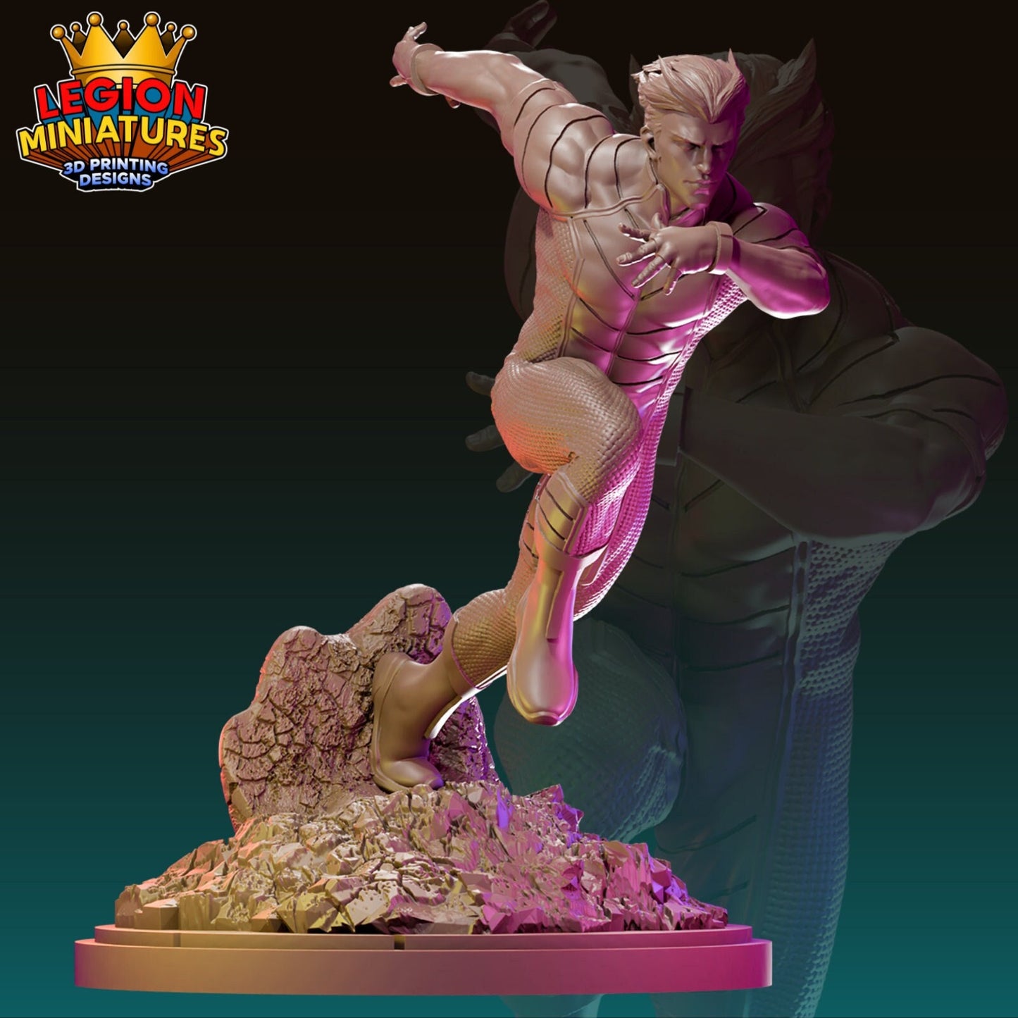 Ultimate Quicksilver Fan Art 40mm Miniature (Sculpted by Legion Miniatures) (Crisis Protocol Proxy/Alternative)