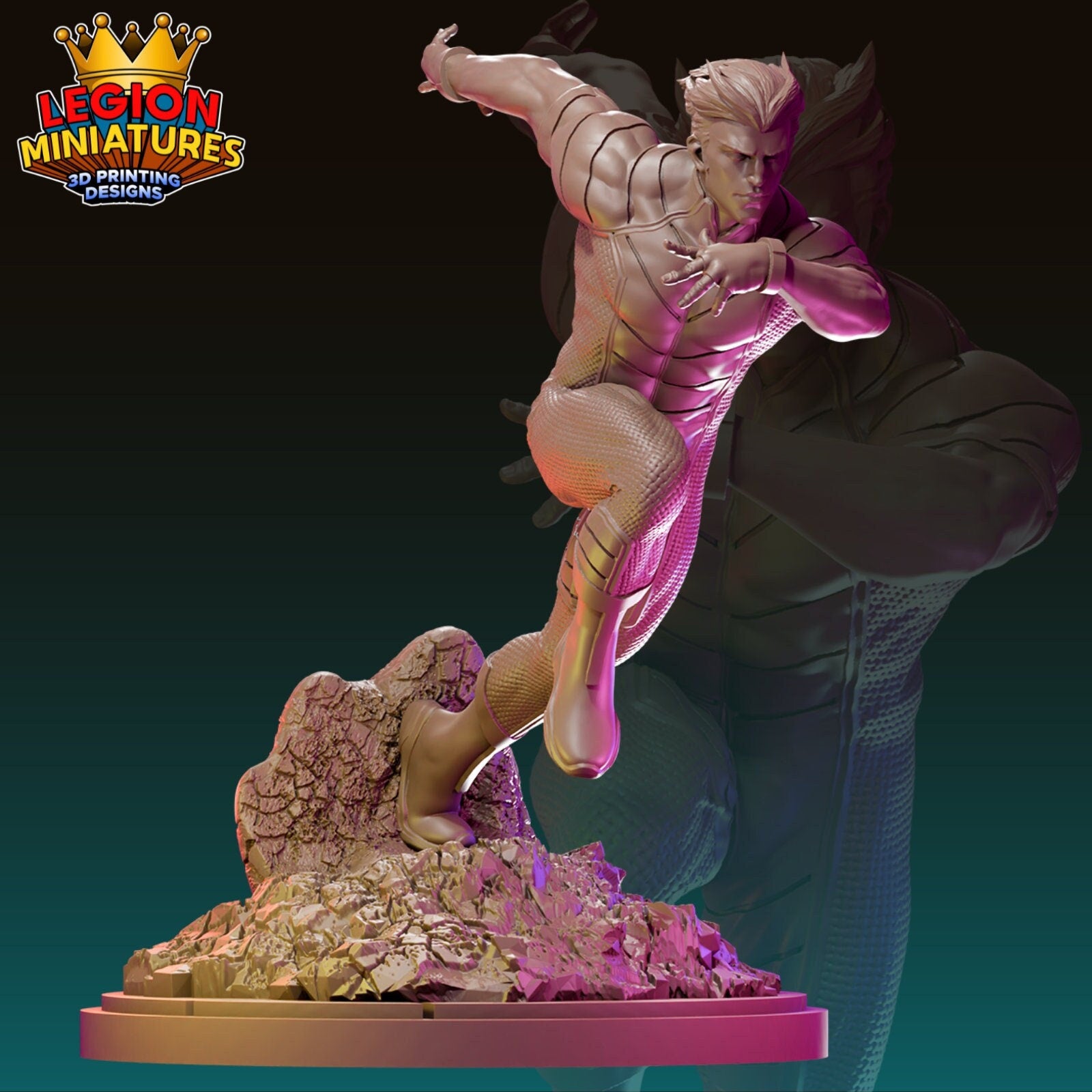 Ultimate Quicksilver Fan Art 40mm Miniature (Sculpted by Legion Miniatures) (Crisis Protocol Proxy/Alternative)