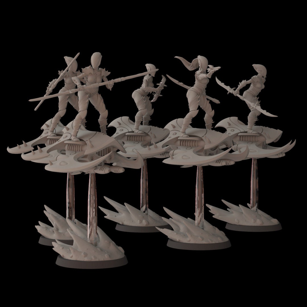 Shadowrunners Dark Sliders - set of 5 (Sculpted by Fantasy Cult Miniatures)