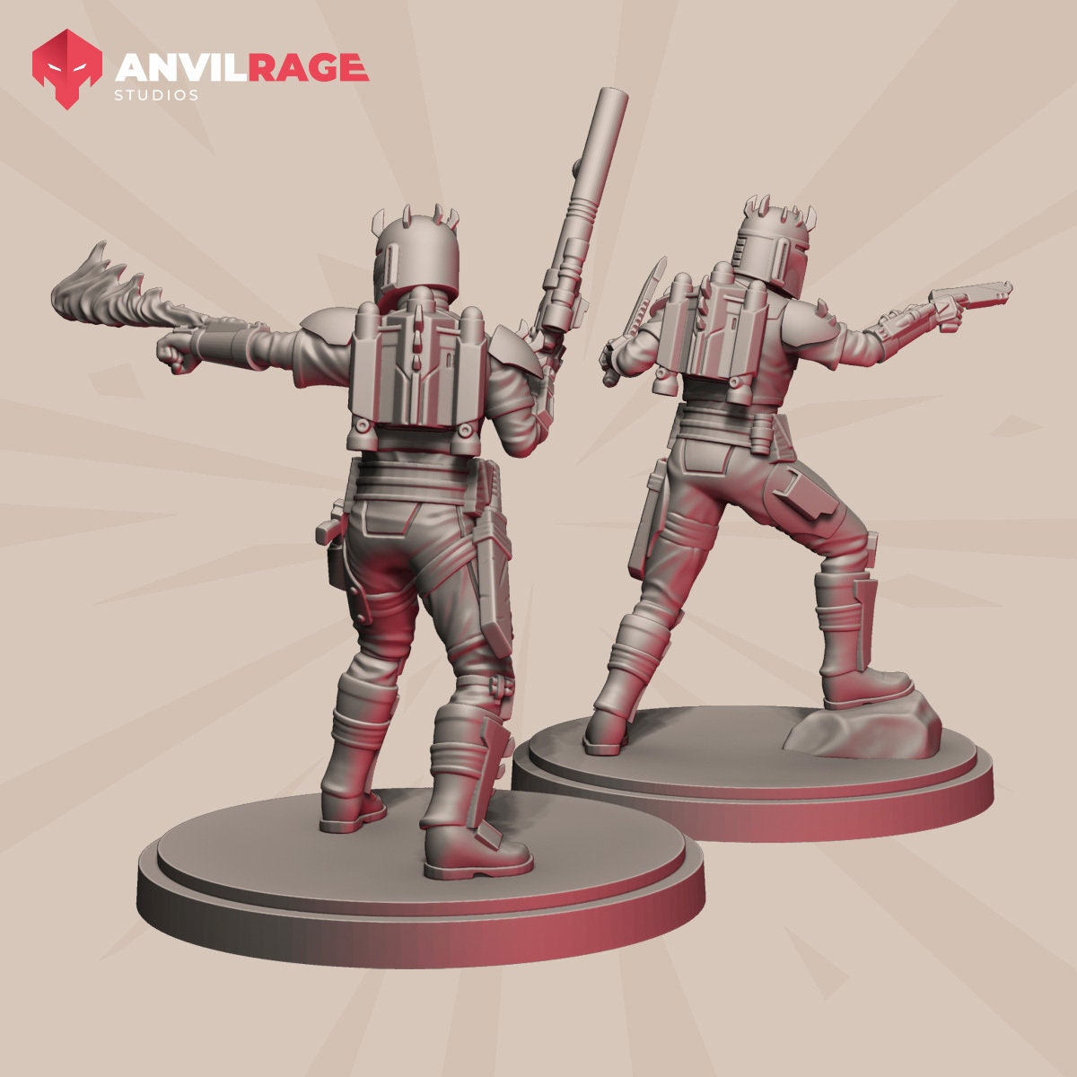 Dark Mercenaries - Set of 2 (Sculpted by Anvilrage Studios)