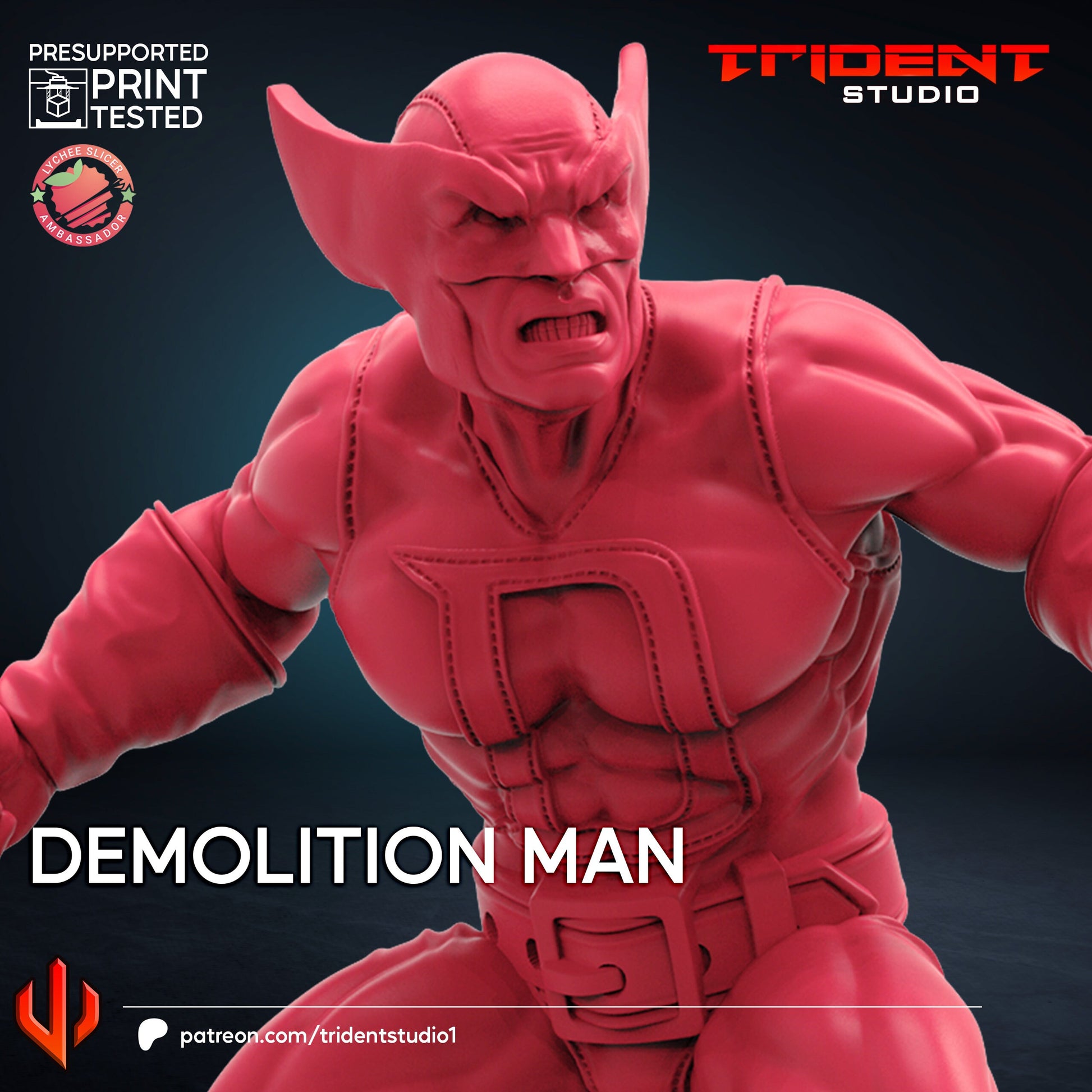 Demolition Man (Fan art sculpted by Trident Studio) (Crisis Protocol Proxy/Alternative)