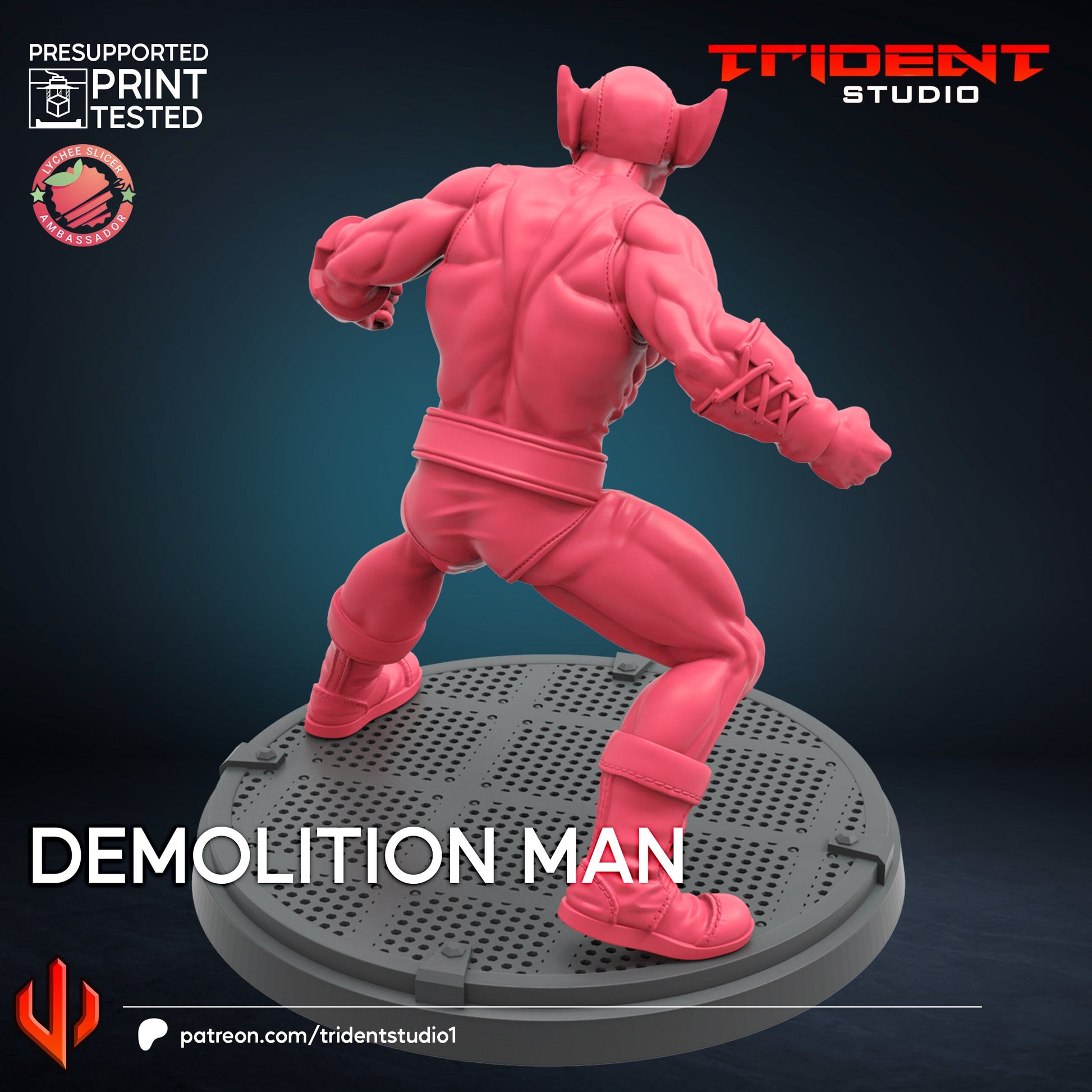 Demolition Man (Fan art sculpted by Trident Studio) (Crisis Protocol Proxy/Alternative)