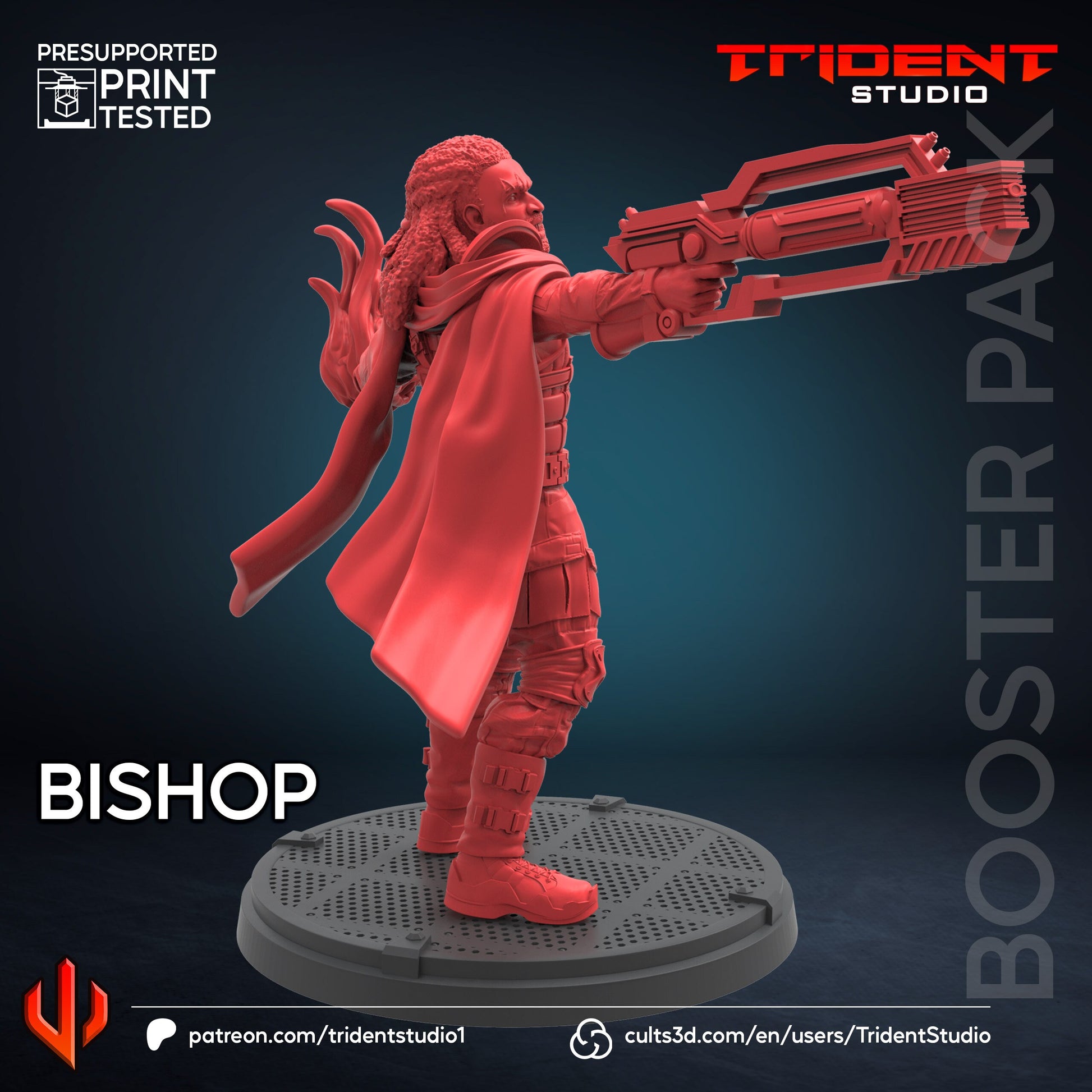 Bishop - Future Past (Fan art sculpted by Trident Studio) (Crisis Protocol Proxy/Alternative)