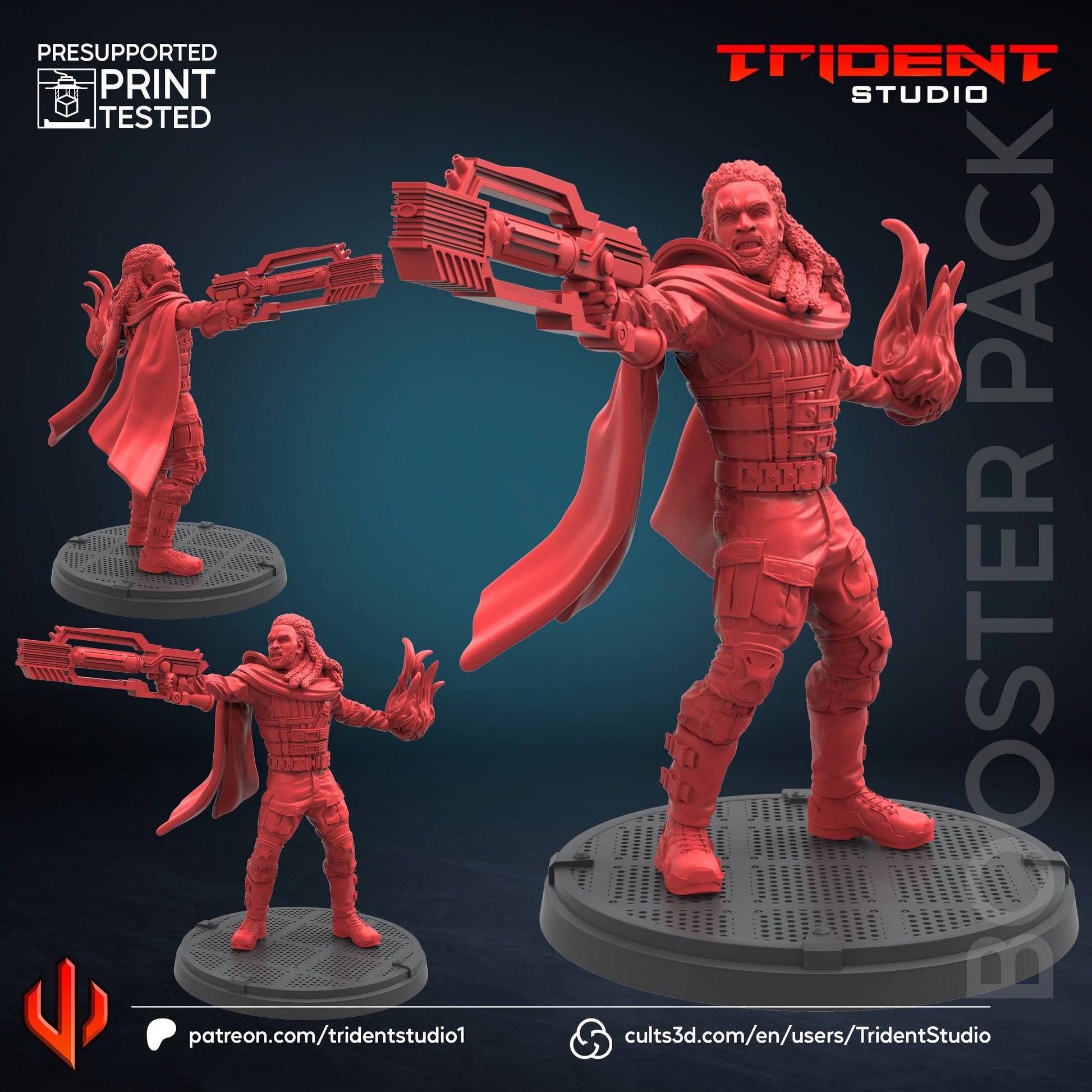 Bishop - Future Past (Fan art sculpted by Trident Studio) (Crisis Protocol Proxy/Alternative)