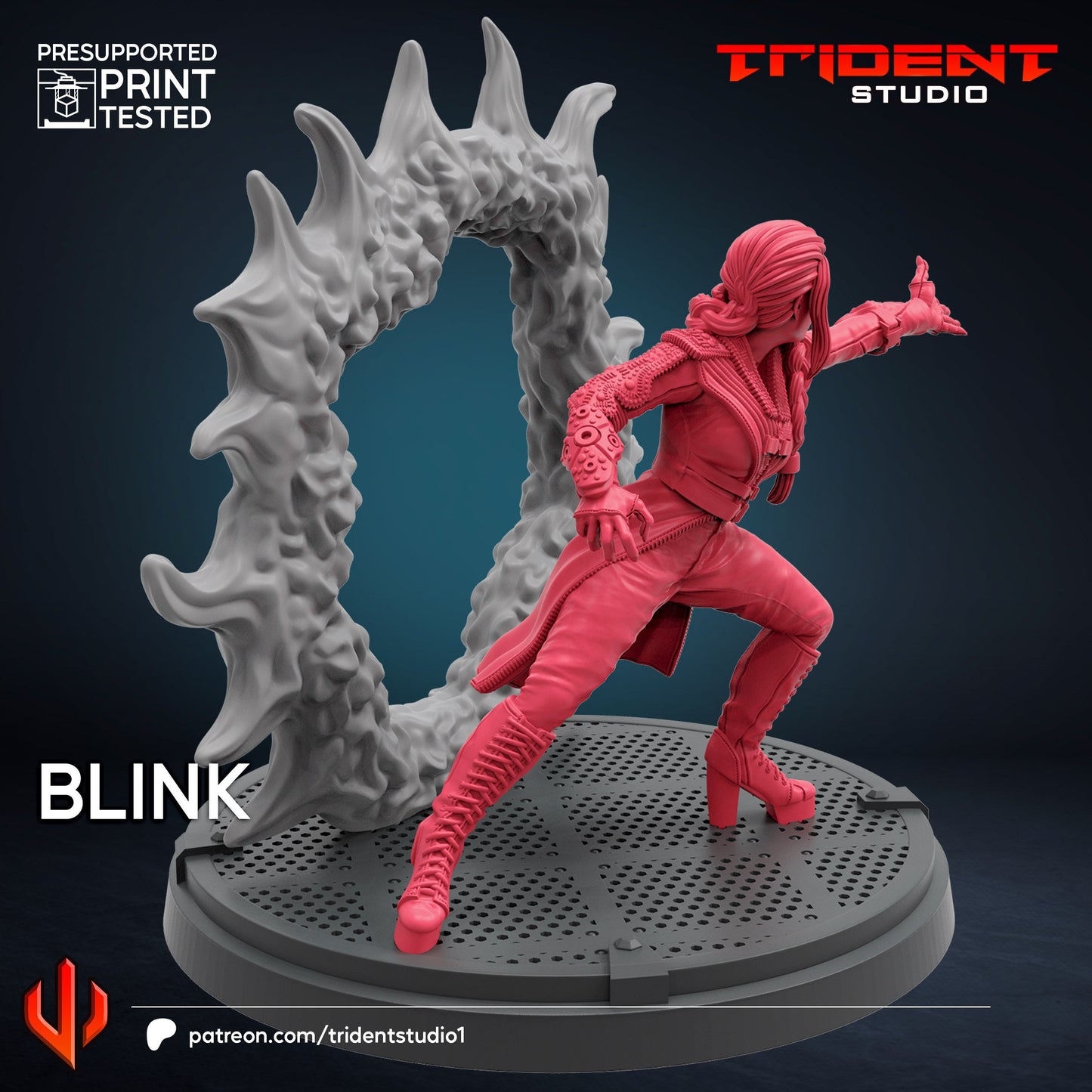 Blink - Future Past (Fan art sculpted by Trident Studio) (Crisis Protocol Proxy/Alternative)