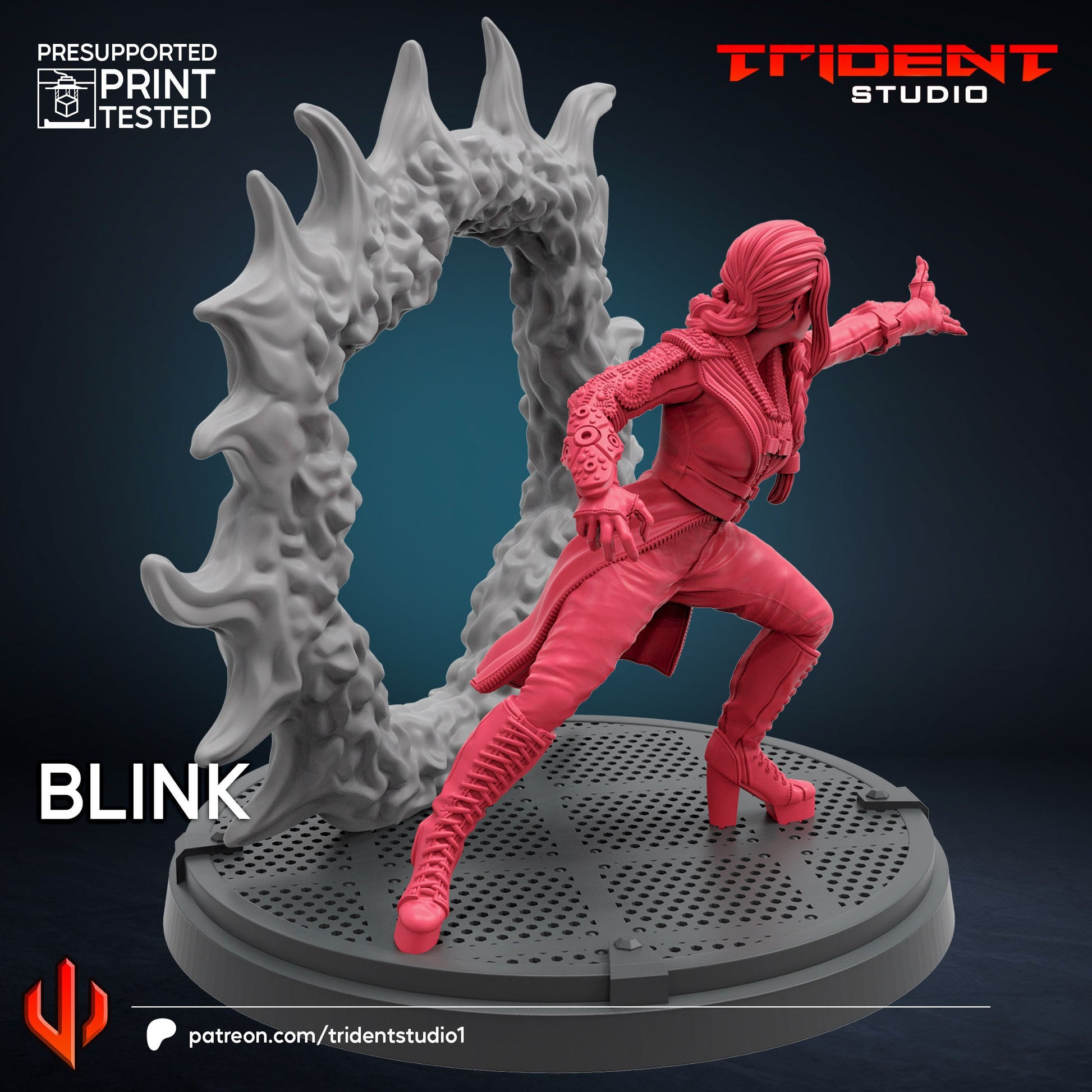 Blink - Future Past (Fan art sculpted by Trident Studio) (Crisis Protocol Proxy/Alternative)