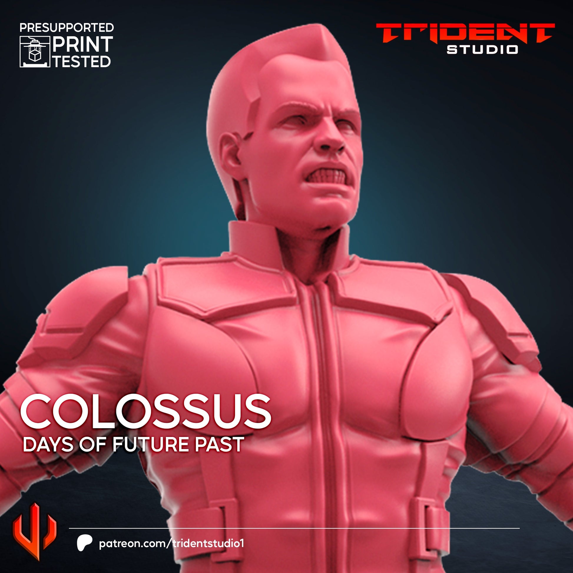 Colossus - Future Past (Fan art sculpted by Trident Studio) (Crisis Protocol Proxy/Alternative)
