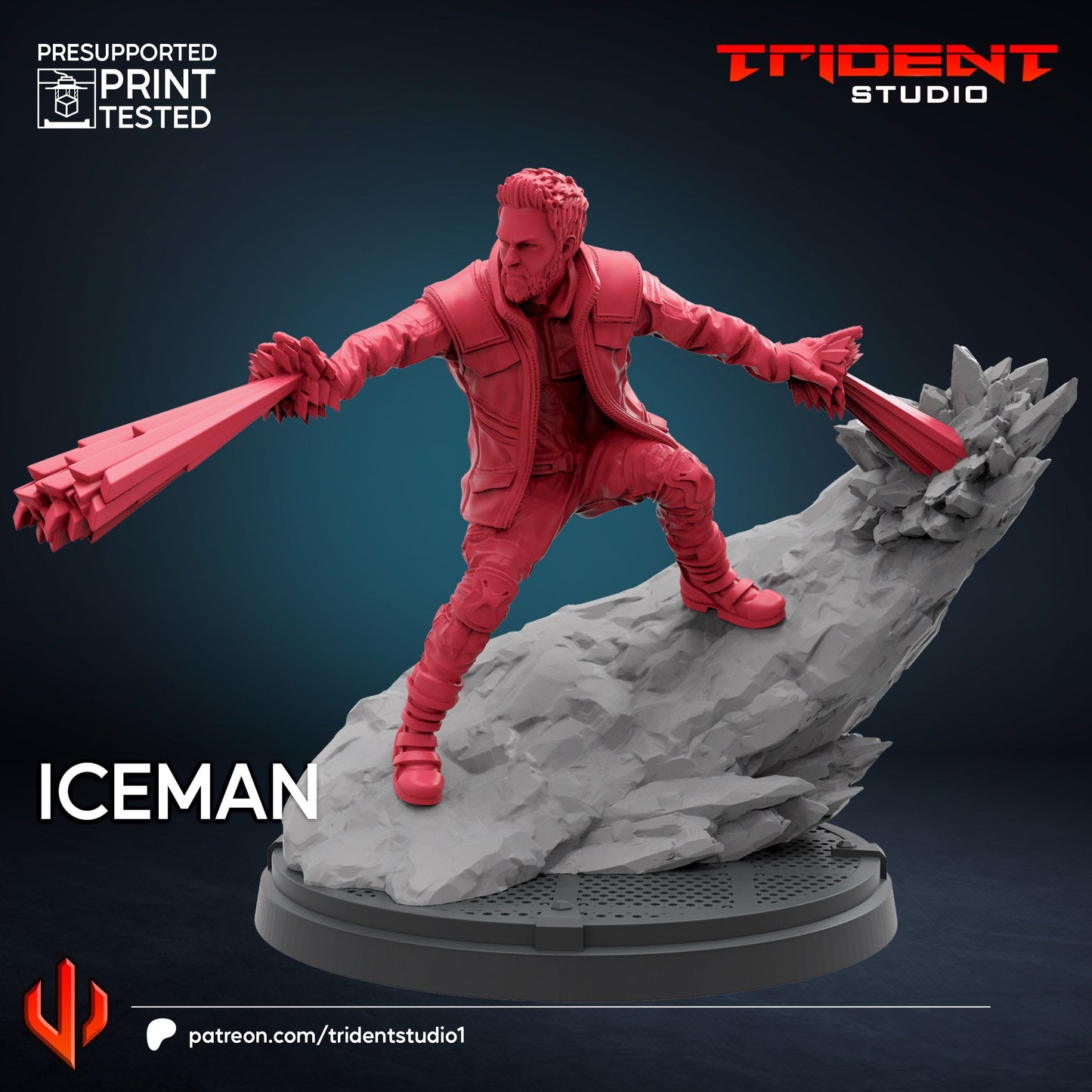 Iceman - Future Past (Fan art sculpted by Trident Studio) (Crisis Protocol Proxy/Alternative)