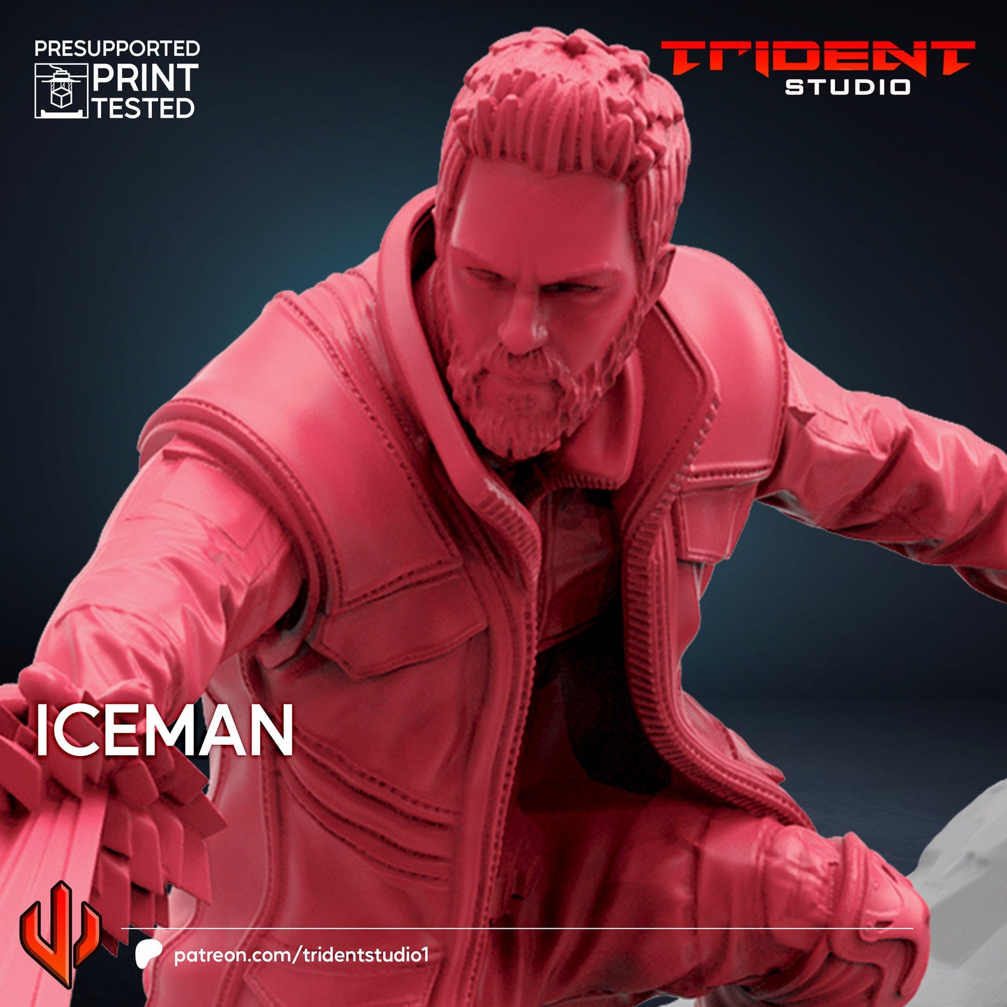 Iceman - Future Past (Fan art sculpted by Trident Studio) (Crisis Protocol Proxy/Alternative)