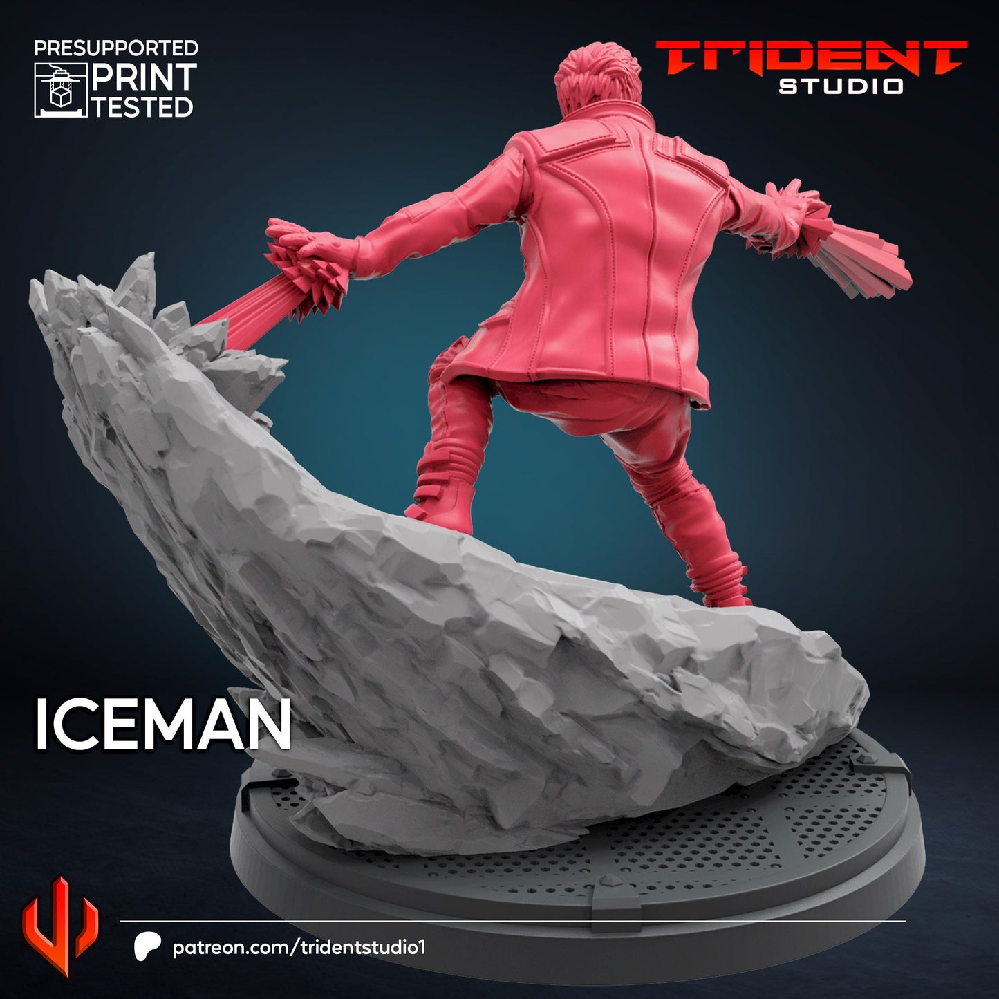 Iceman - Future Past (Fan art sculpted by Trident Studio) (Crisis Protocol Proxy/Alternative)