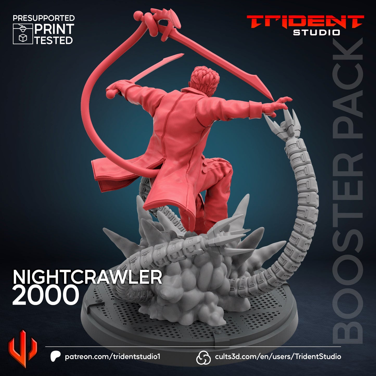 Nightcrawler 2000 (Fan art sculpted by Trident Studio) (Crisis Protocol Proxy/Alternative)