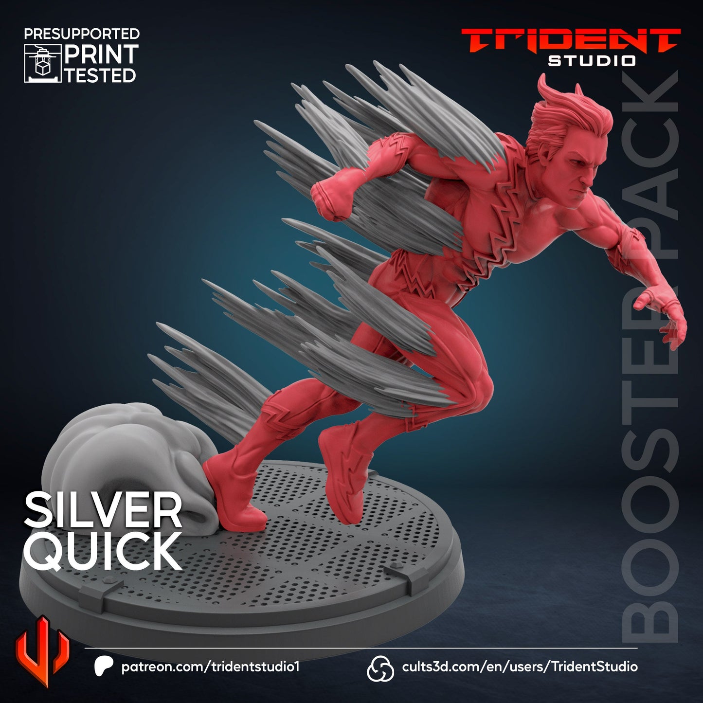 Quicksilver (Fan art sculpted by Trident Studio) (Crisis Protocol Proxy/Alternative)