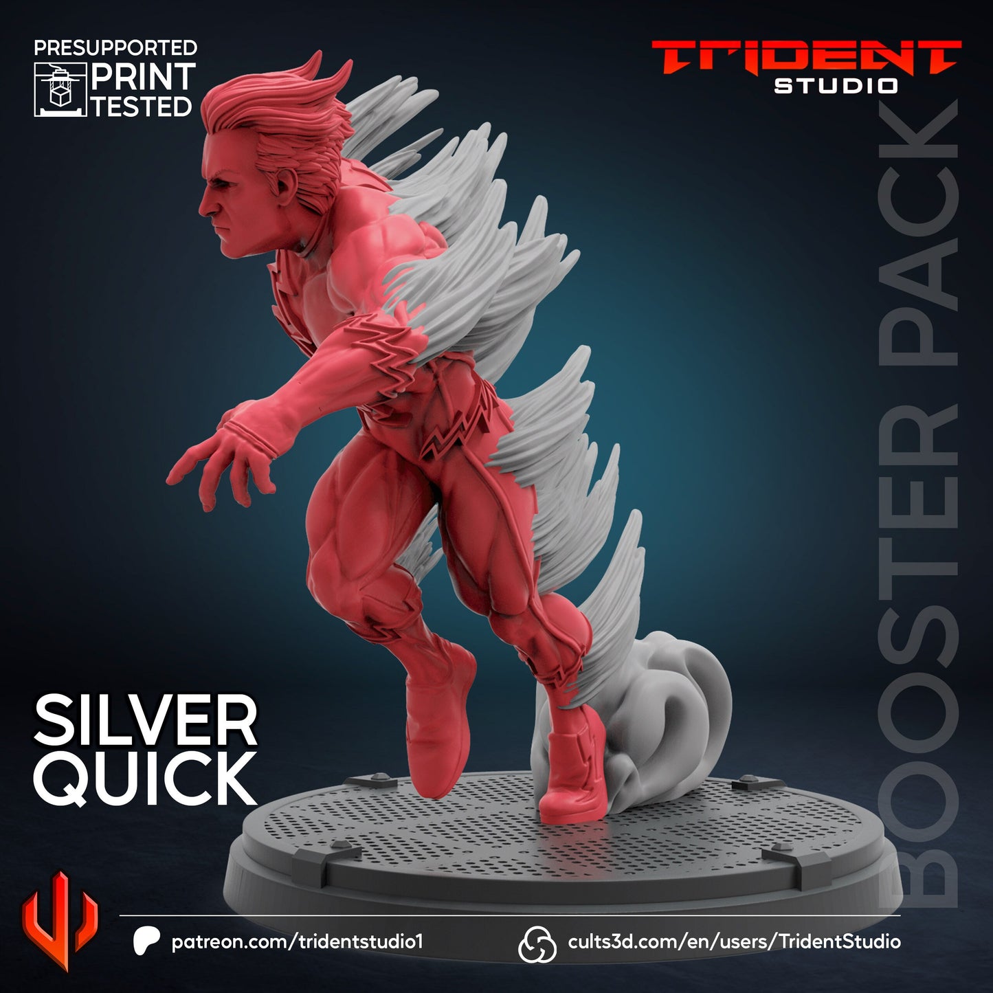 Quicksilver (Fan art sculpted by Trident Studio) (Crisis Protocol Proxy/Alternative)