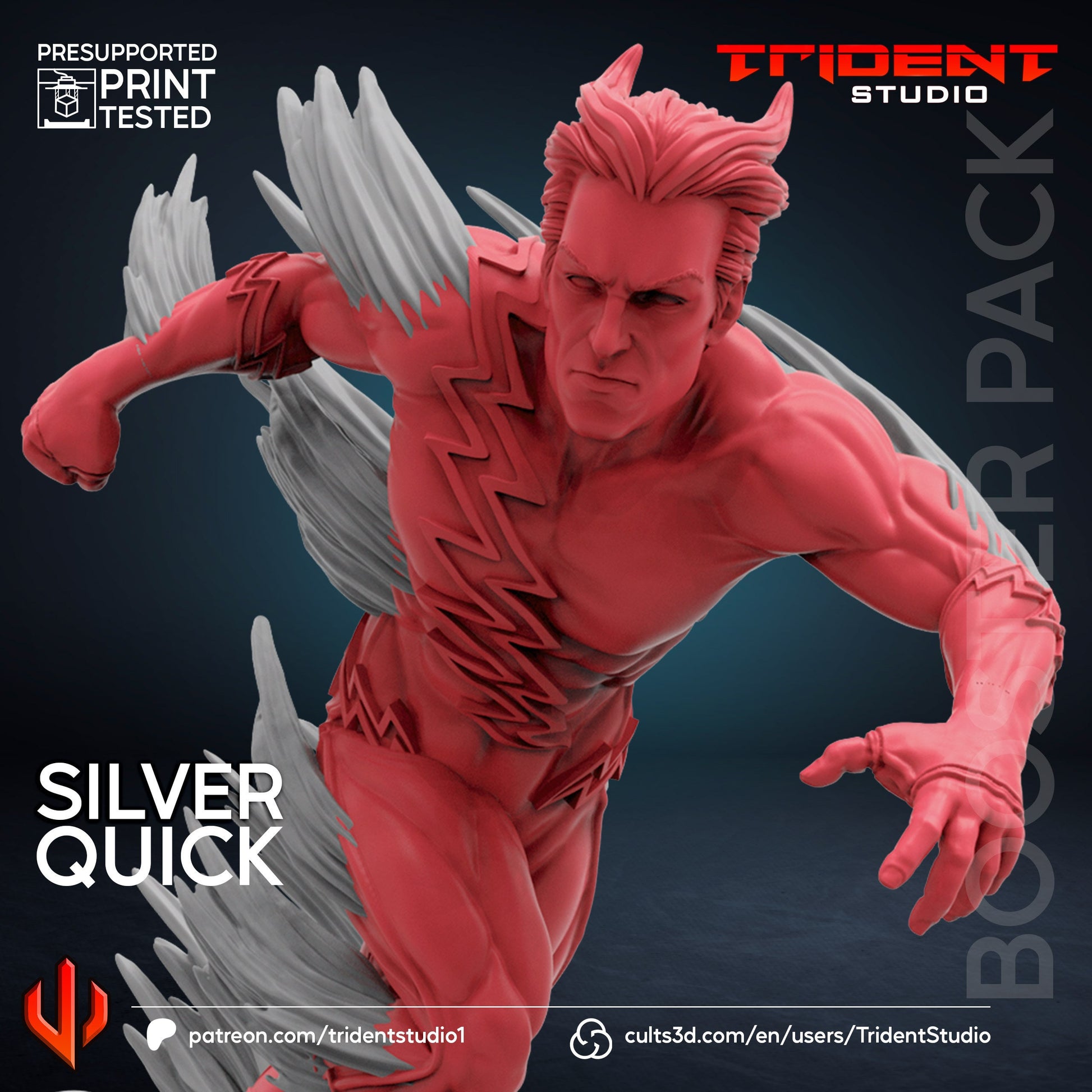 Quicksilver (Fan art sculpted by Trident Studio) (Crisis Protocol Proxy/Alternative)