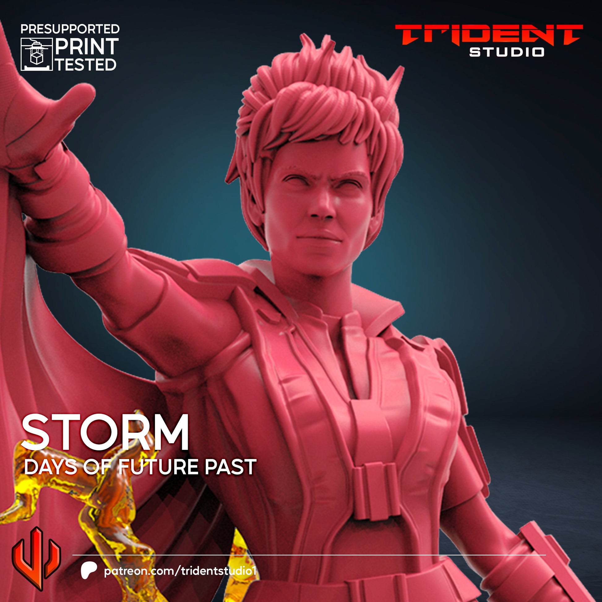 Storm - Future Past (Fan art sculpted by Trident Studio) (Crisis Protocol Proxy/Alternative)