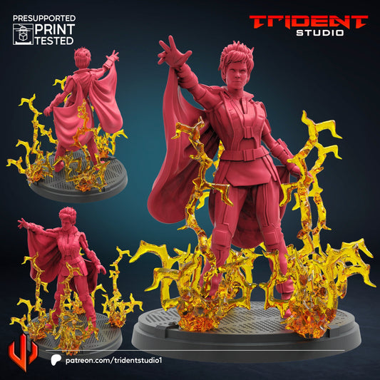 Storm - Future Past (Fan art sculpted by Trident Studio) (Crisis Protocol Proxy/Alternative)