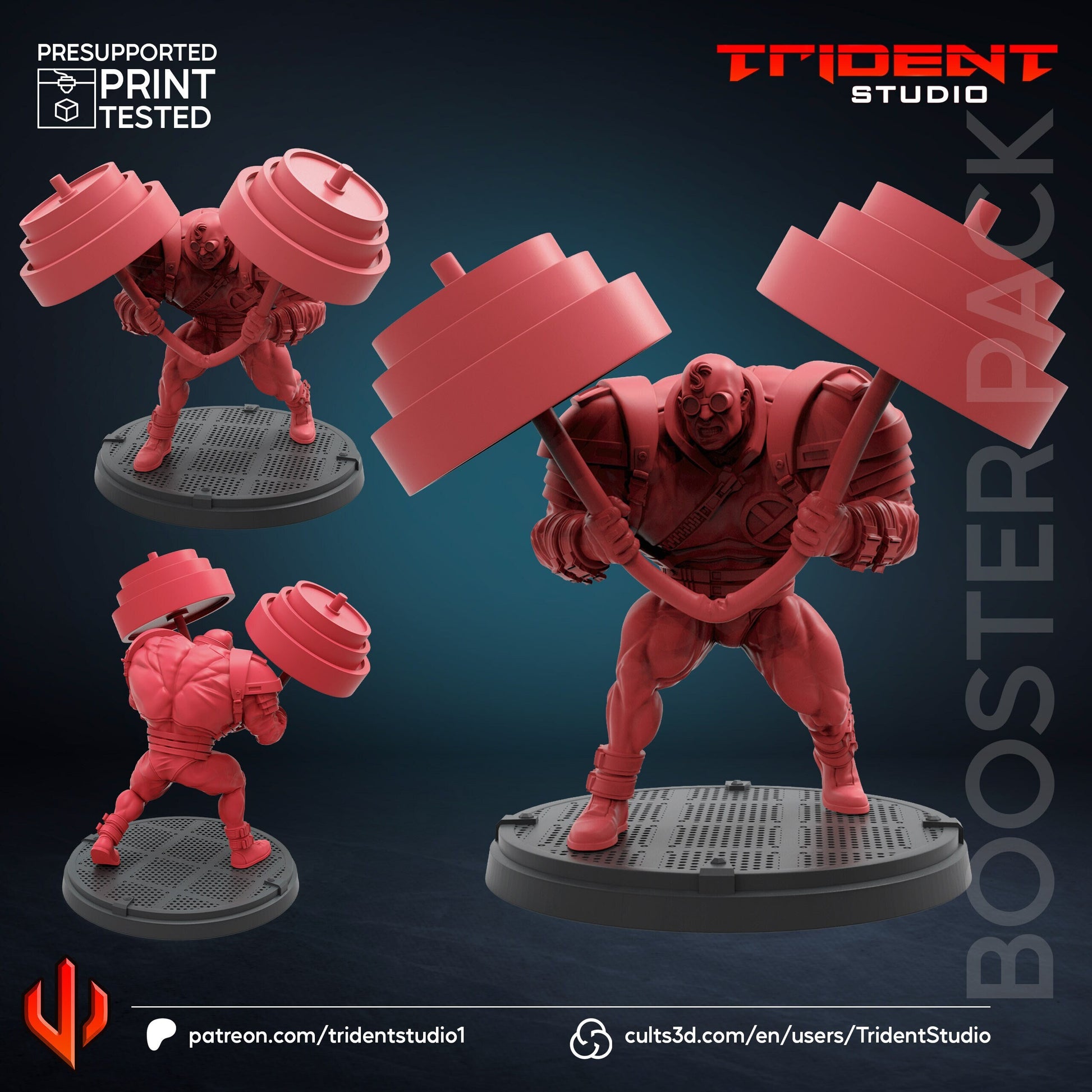 Strong Guy (Fan art sculpted by Trident Studio) (Crisis Protocol Proxy/Alternative)