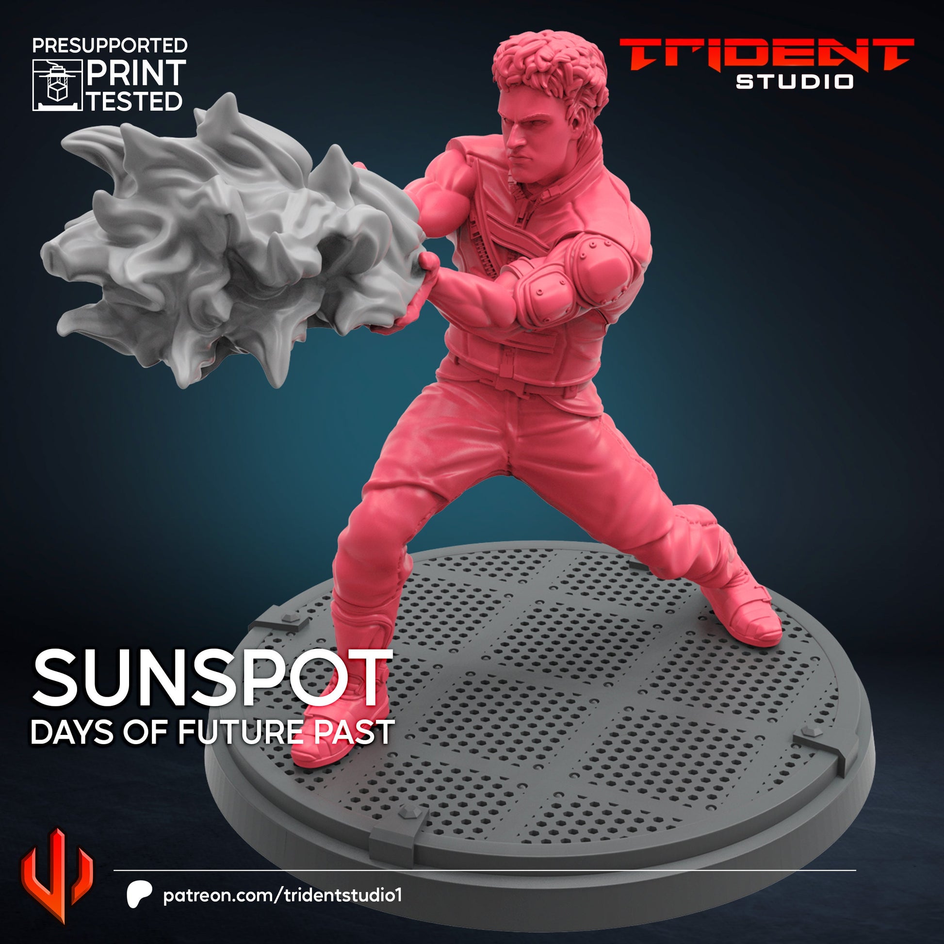 Sunspot - Future Past (Fan art sculpted by Trident Studio) (Crisis Protocol Proxy/Alternative)